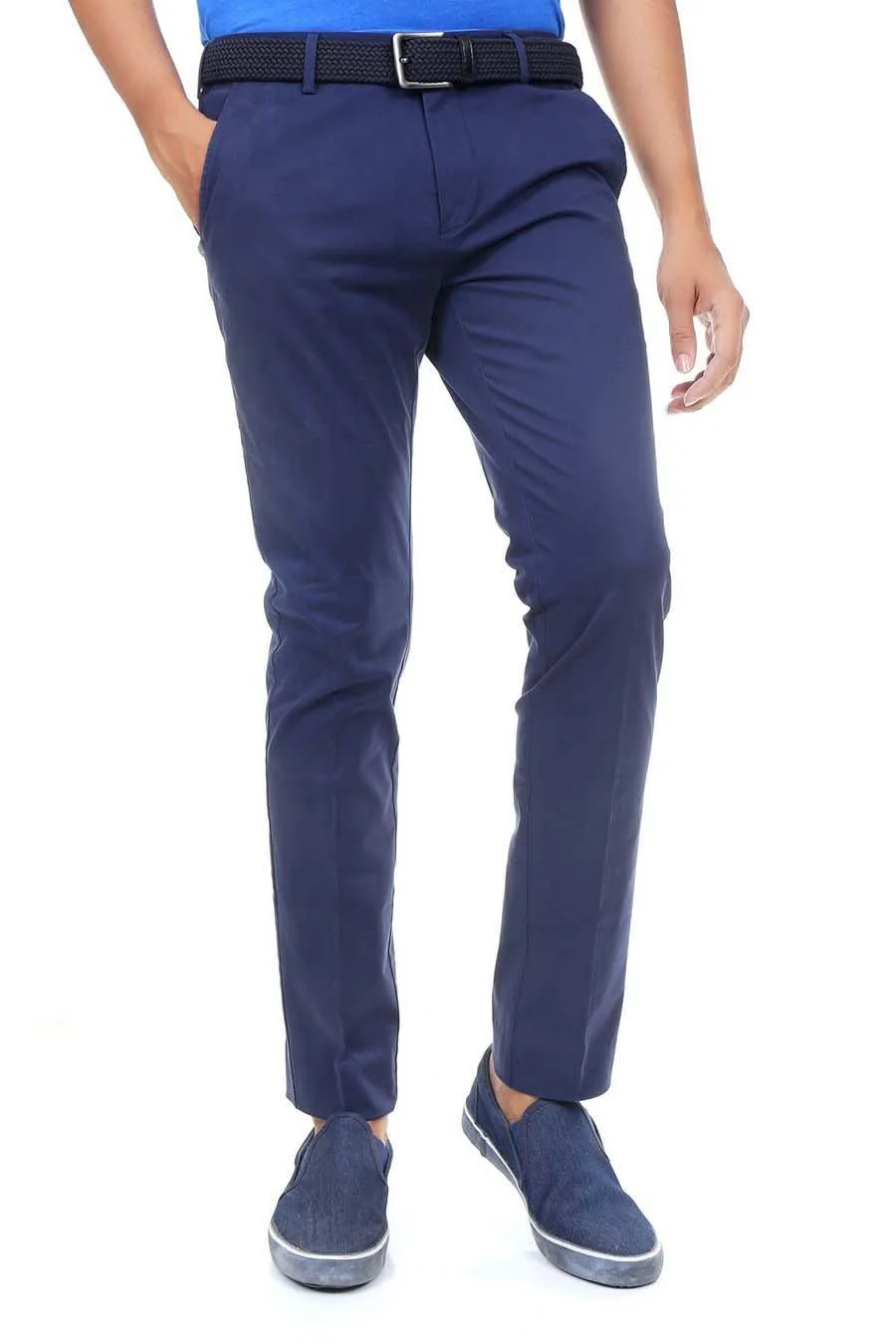 Casual Pant Cross Pocket Navy - Slim Fit - Image 2