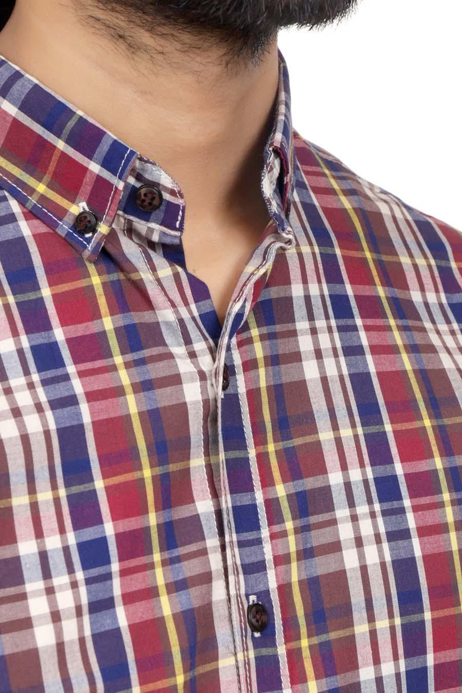 Casual Shirt Full Sleeves Multi Color Check - Image 3
