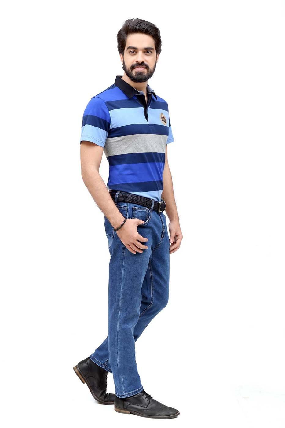 T Shirt Polo Navy Blue - Image 3