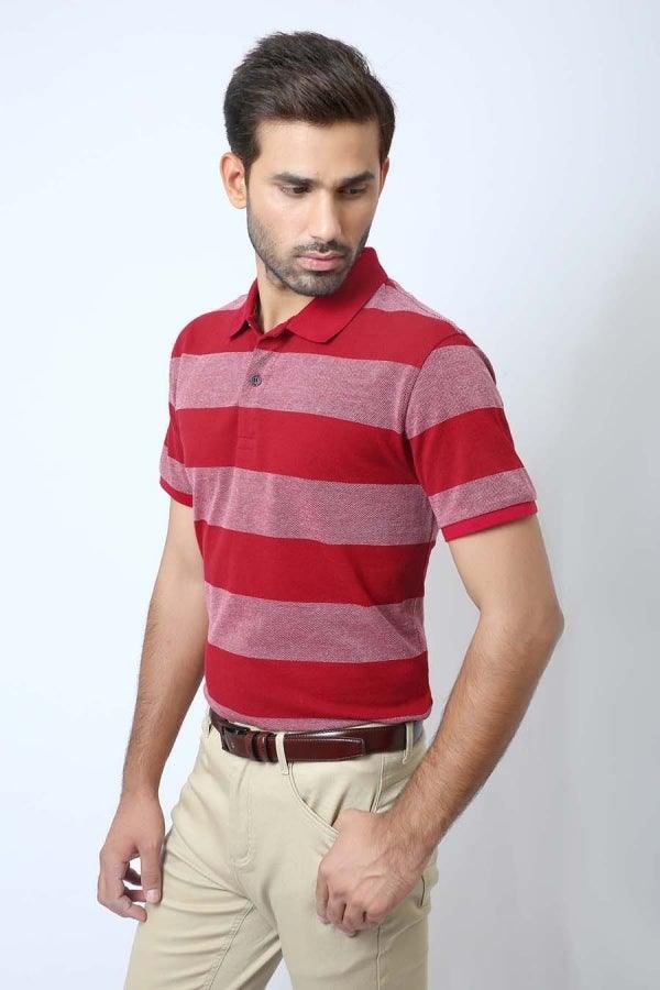 T Shirt Polo Maroon - Image 2