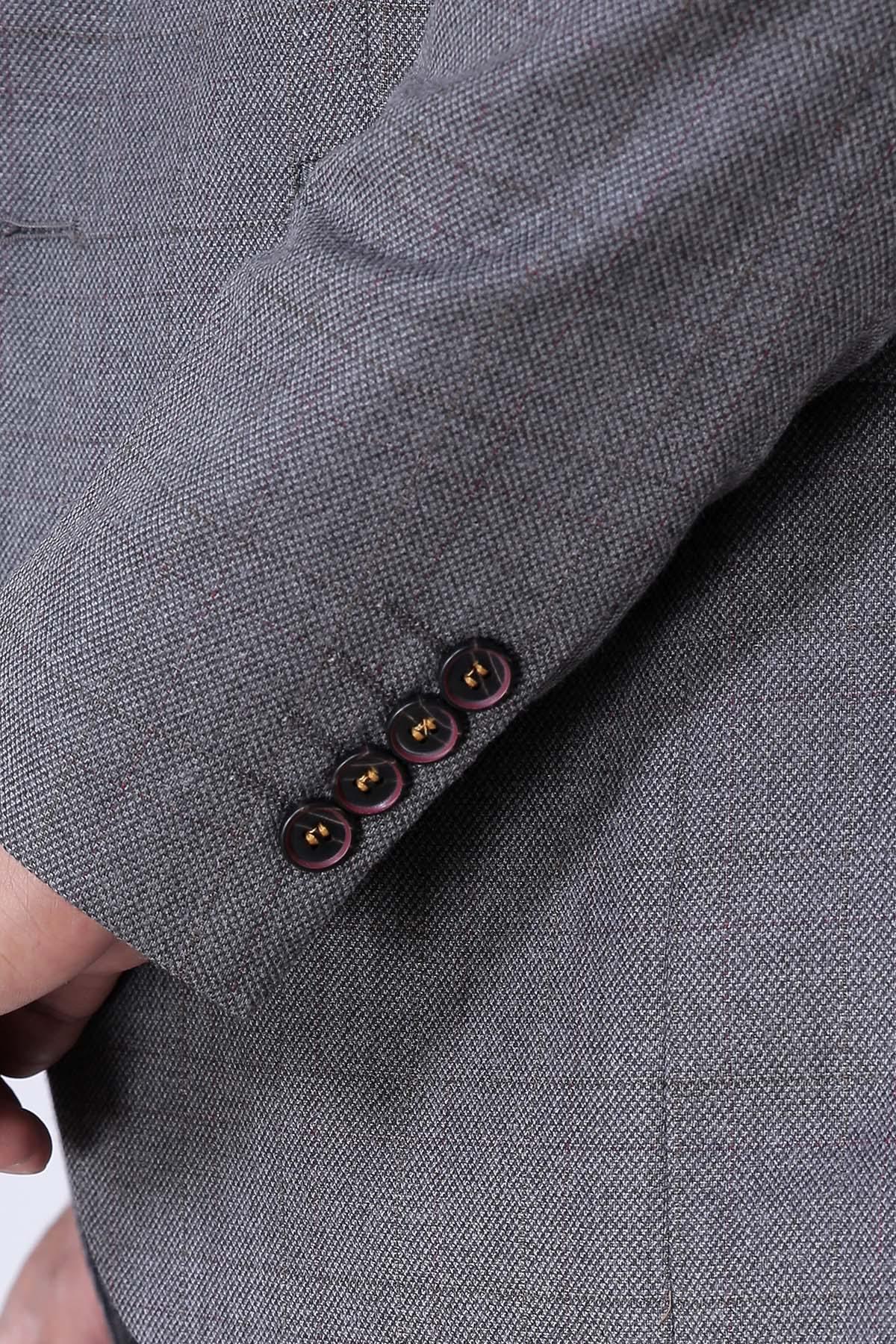 CASUAL COAT 2 BUTTON SLIM FIT GREY - Image 4