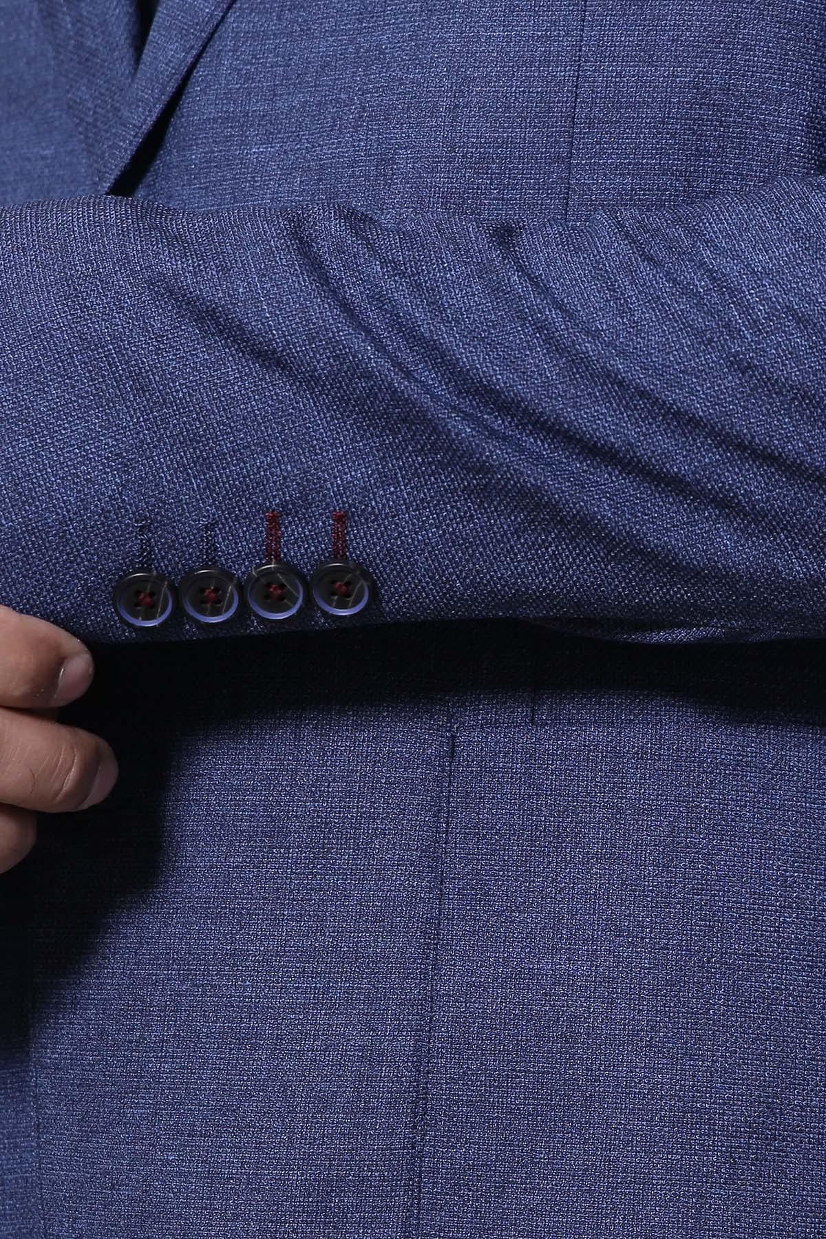 CASUAL COAT 2 BUTTON SLIM FIT BLUE - Image 4