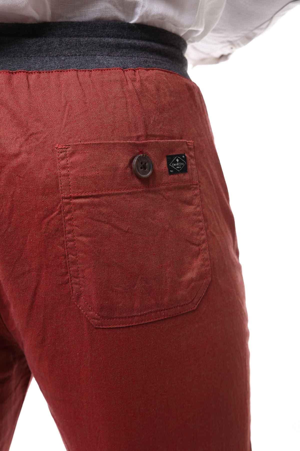 CASUAL TROUSER MAROON KHAKI - Image 2