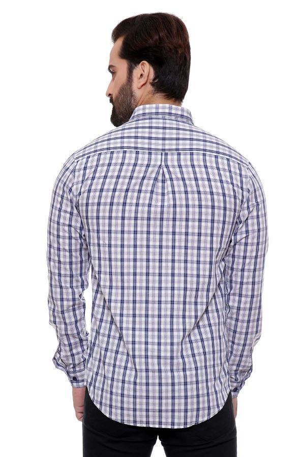 CASUAL SHIRT FULL SLEEVE  GREY CHECK - Image 2