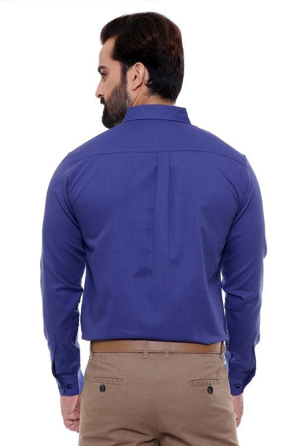 CASUAL SHIRT FULL SLEEVE BLUE SLIM FIT - Image 2