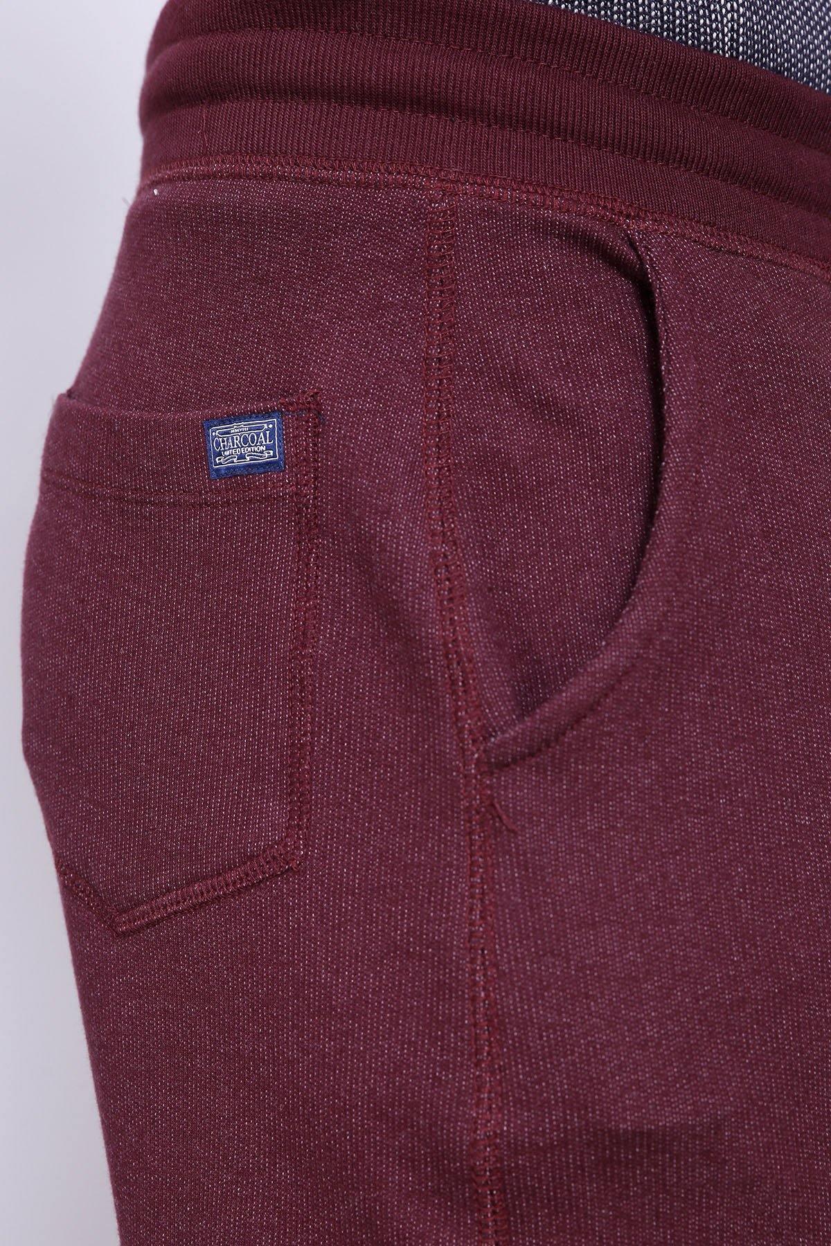 CHAIN YARN TROUSER MAROON - Image 3