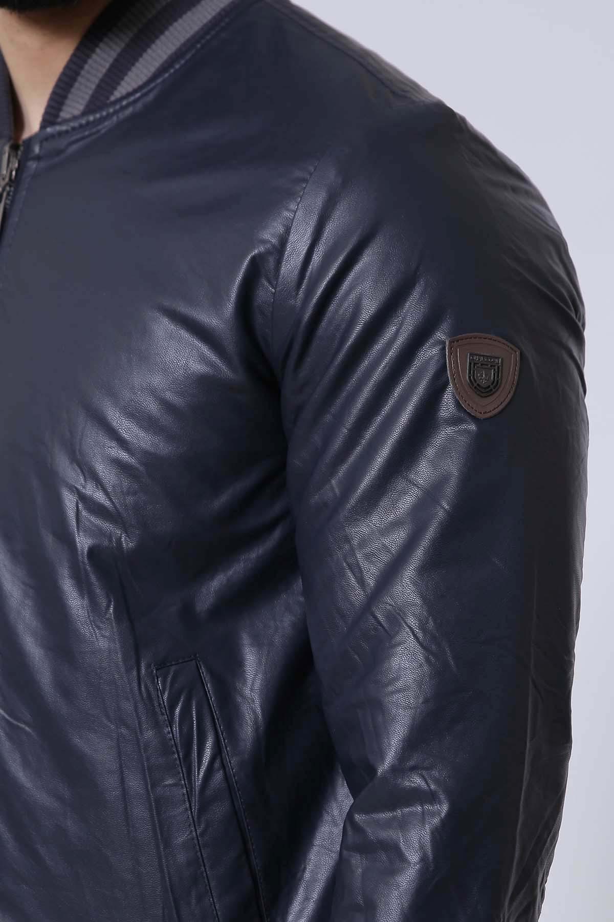 REVERSIBLE JACKET FULL SLEEVE NAVY GREY - Image 3