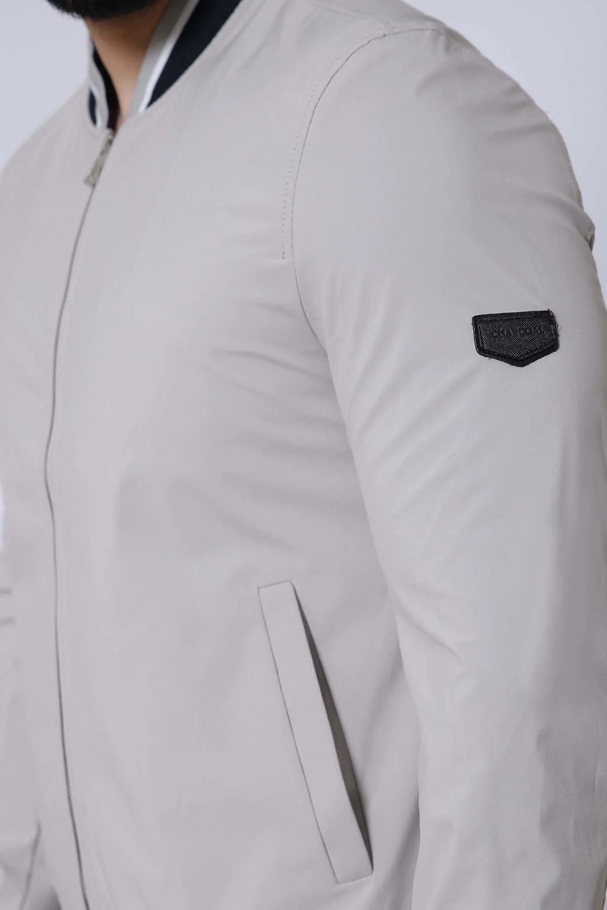 JACKET FULL SLEEVE LIGHT BEIGE - Image 3