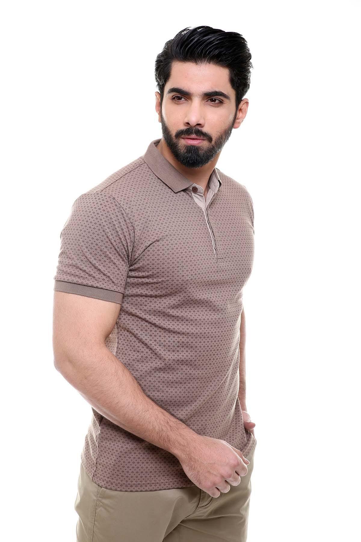 T SHIRT POLO LIGHT BROWN - Image 2