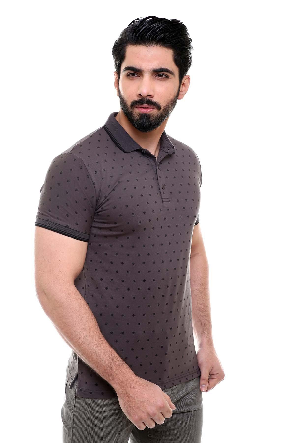 T SHIRT POLO DARK GREY - Image 3