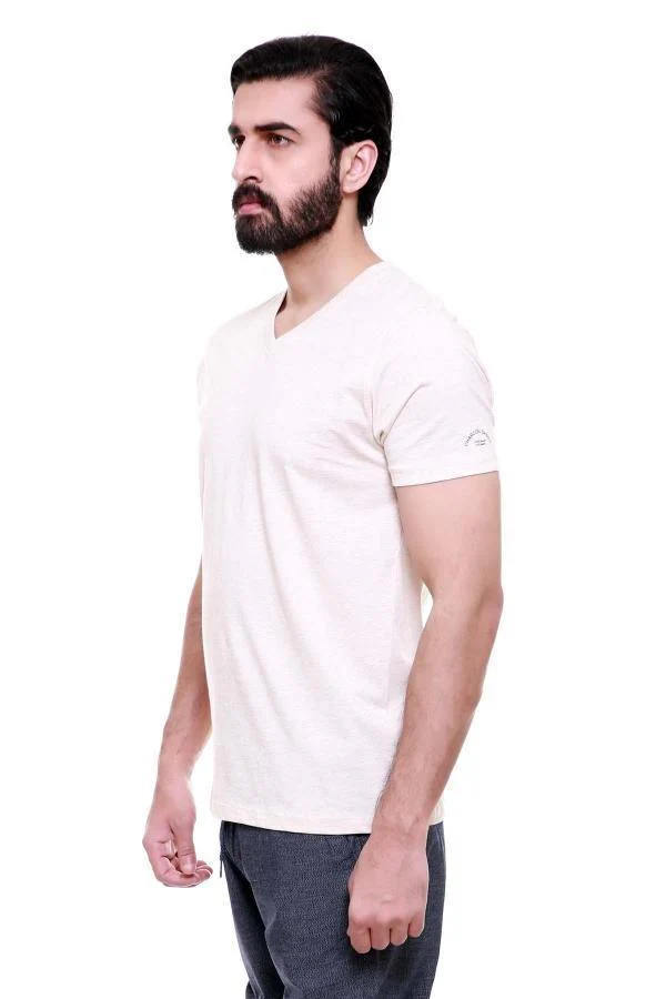 SLEEP WEAR T SHIRT OATMEAL - Image 2