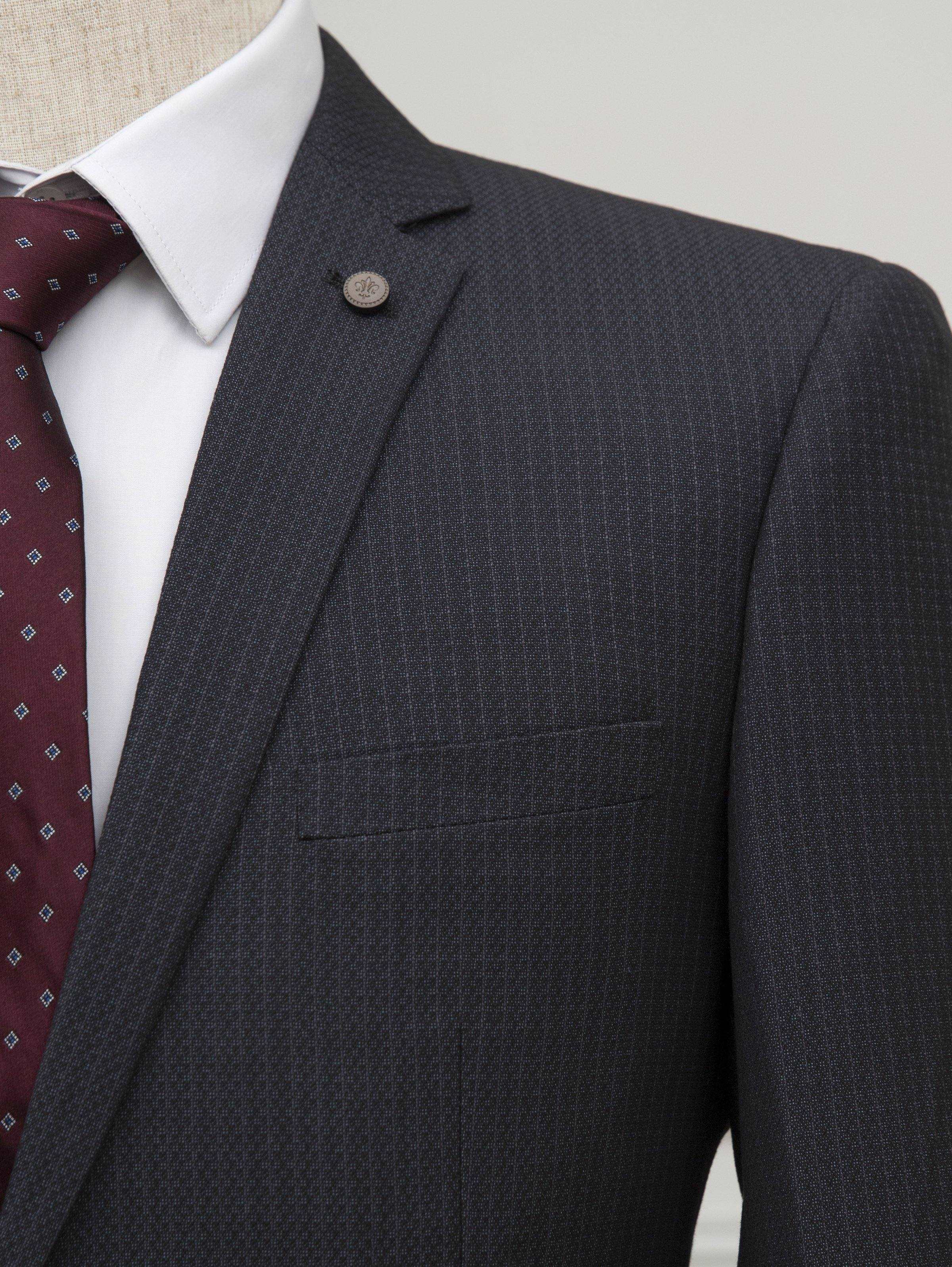 2 PIECE SUIT BLACK GREY - Image 3
