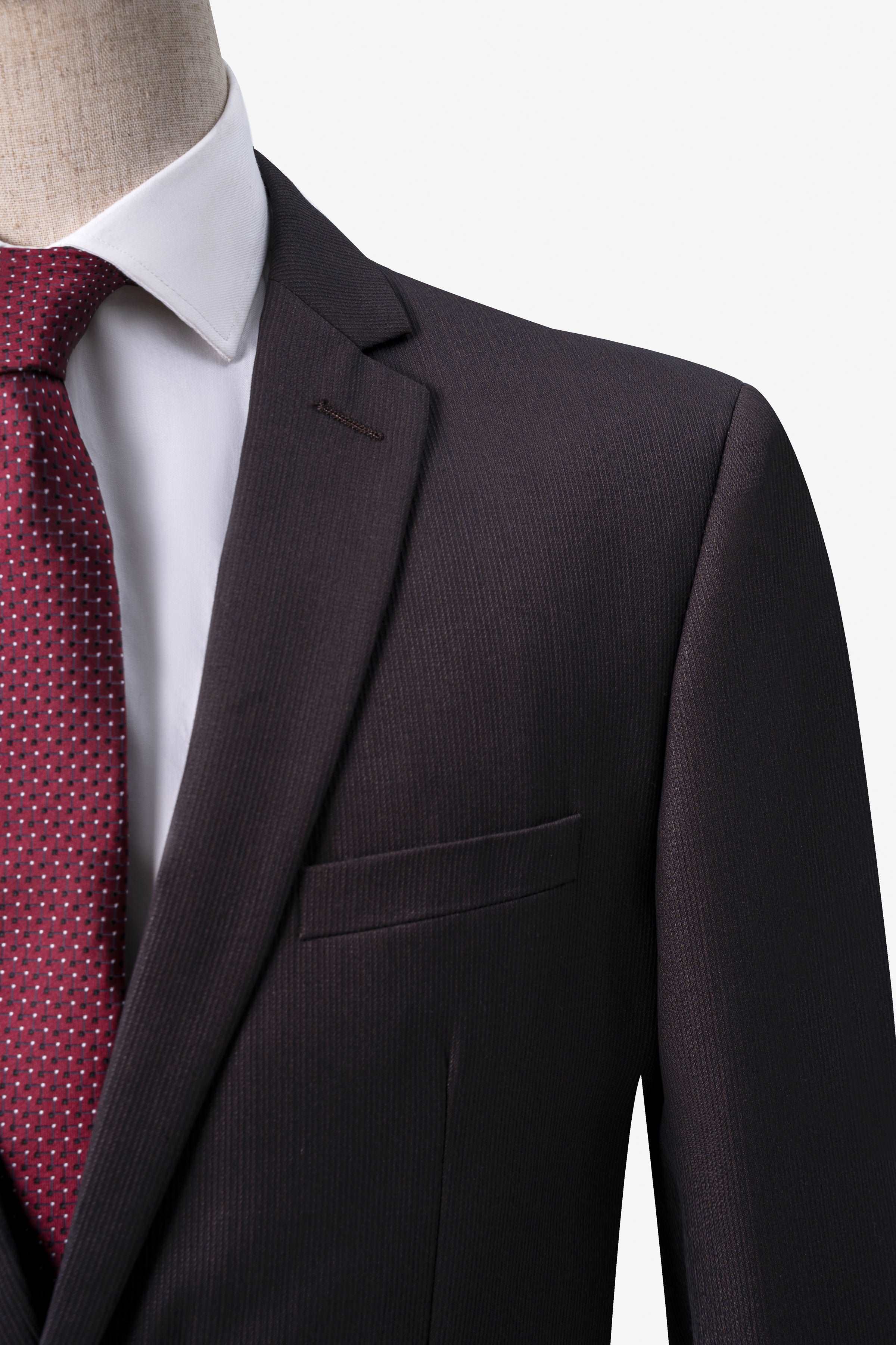 2 PIECE SUIT CLASSIC FIT BROWN - Image 3