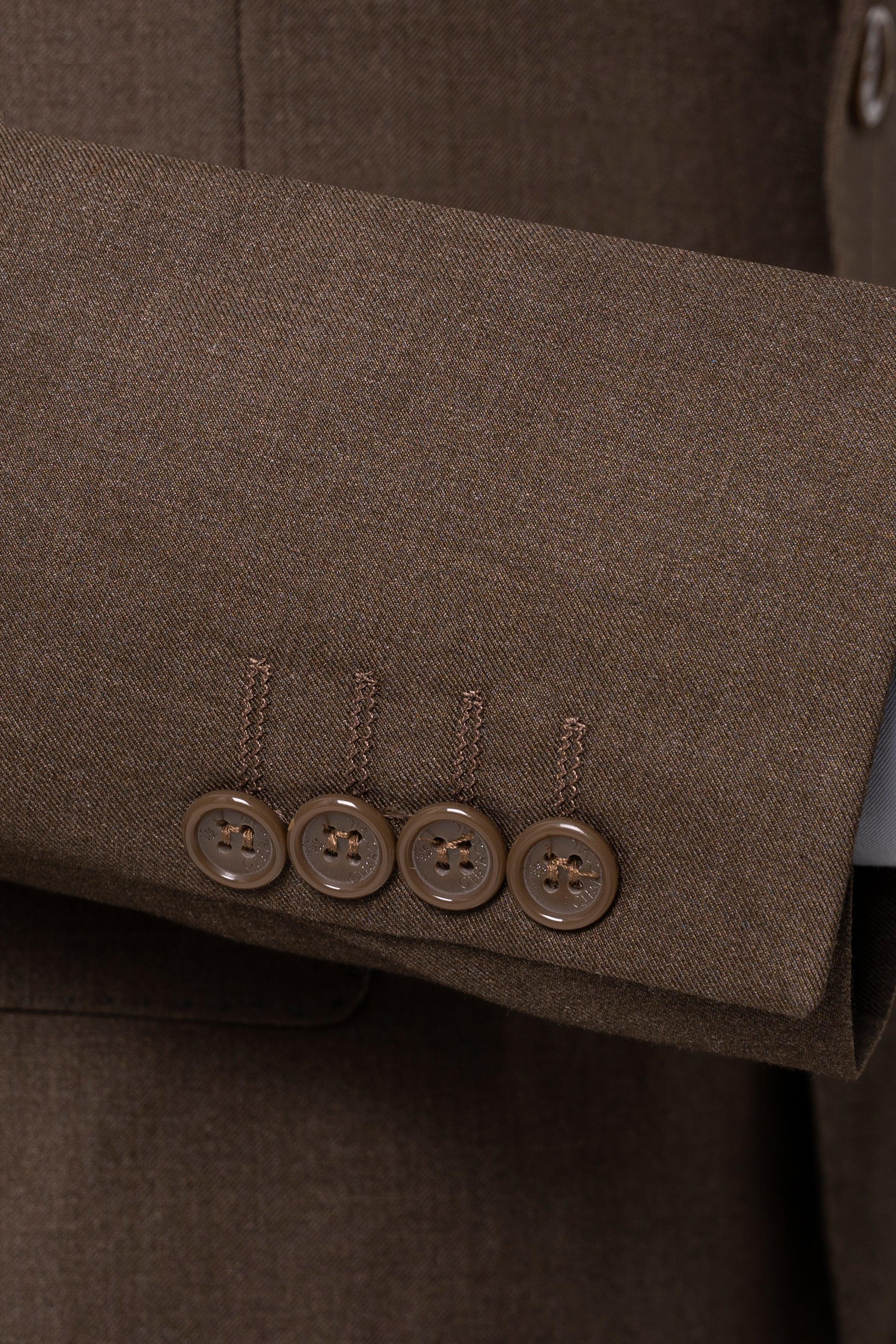 TWO PIECE SUIT LIGHT BROWN - Image 6
