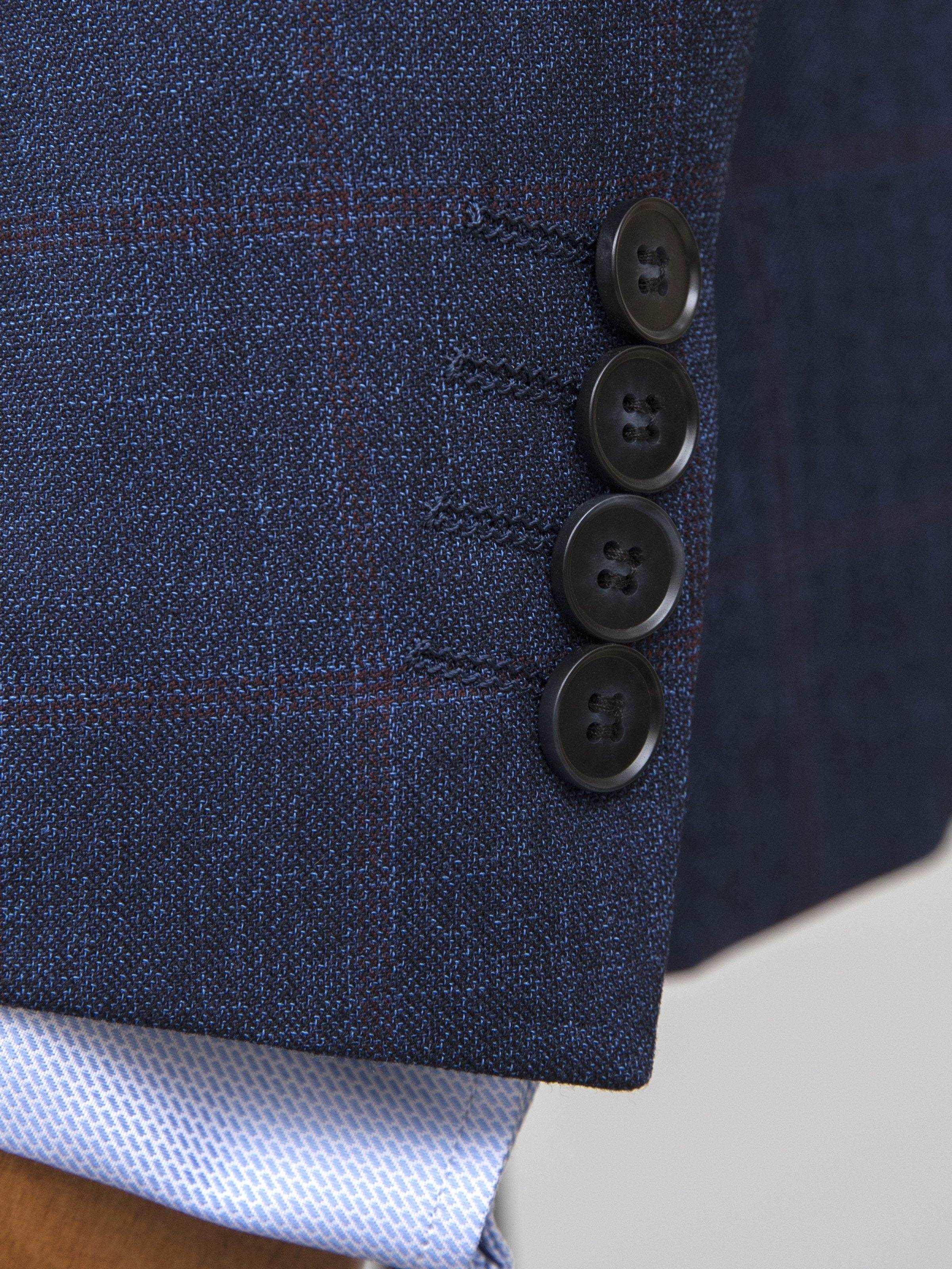 2 PIECE SUIT DOUBLE BREASTED NAVY BLUE - Image 3