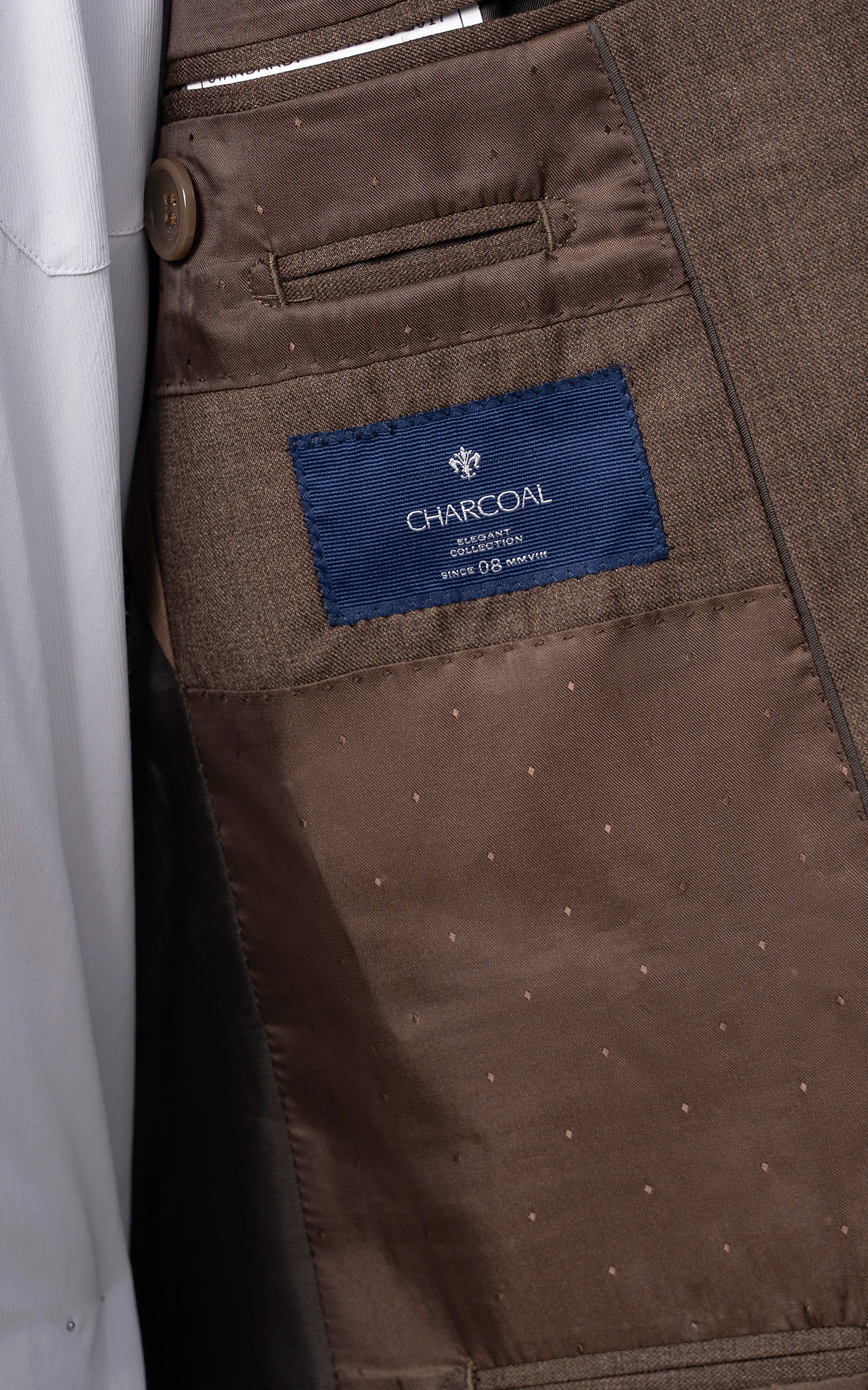 2 PIECE SUIT SLIM FIT BROWN - Image 5