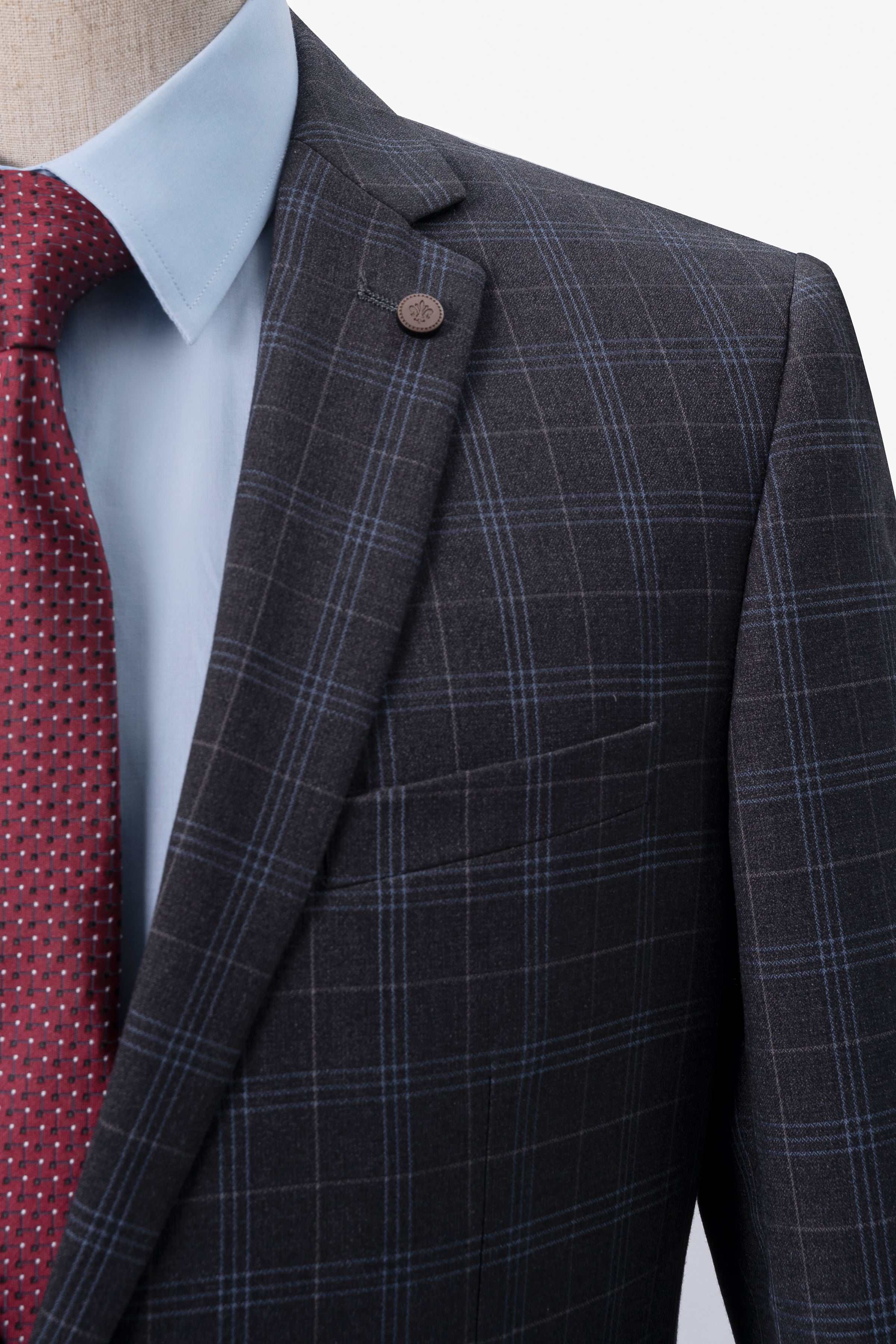 TWO PIECE SUIT CHARCOAL - Image 6