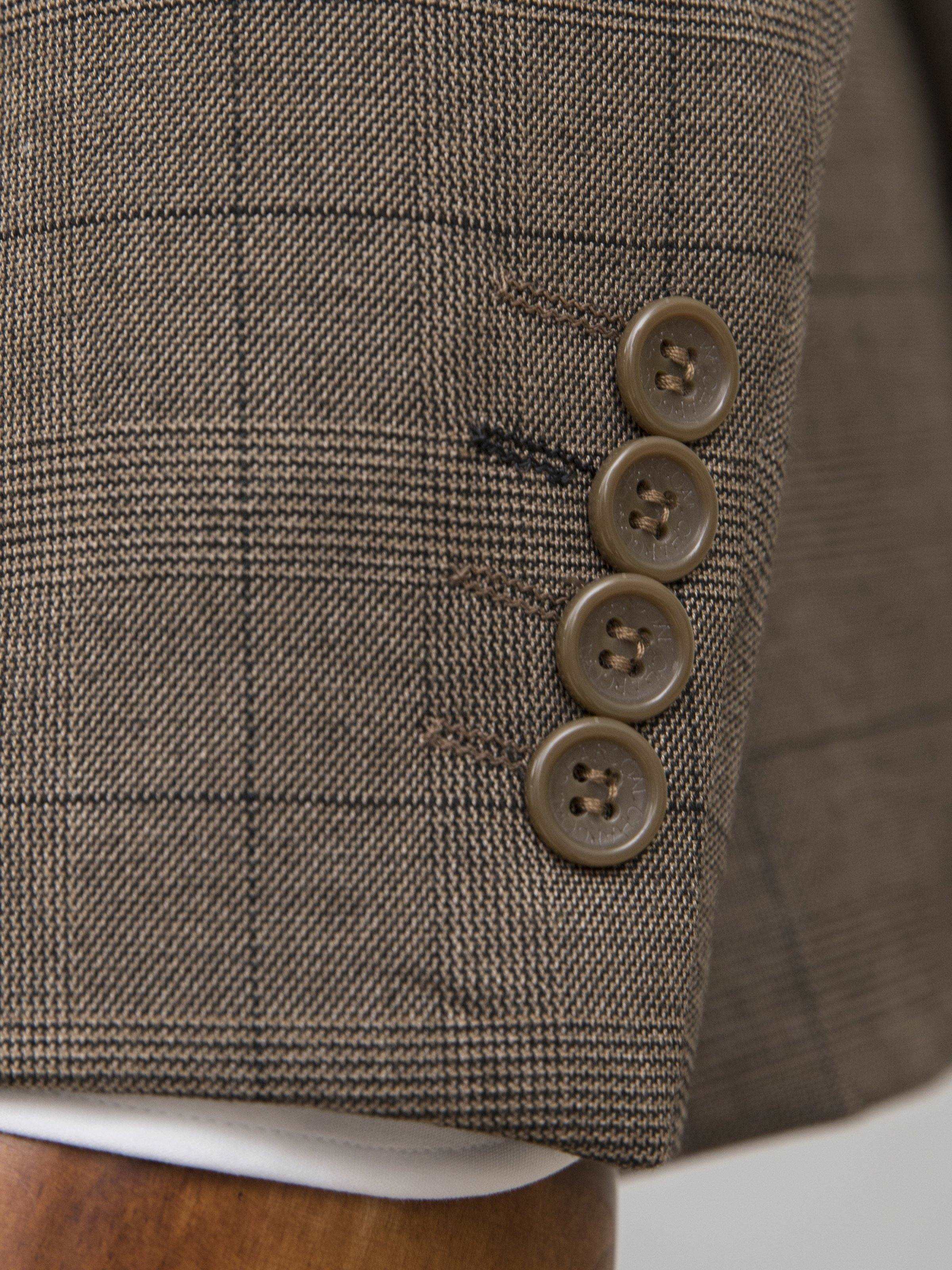 2 PIECE SUIT SLIM FIT LIGHT BROWN - Image 4