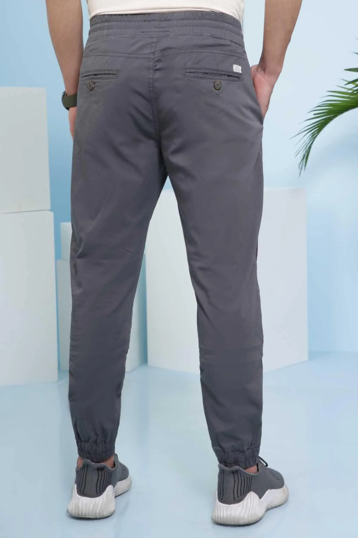 CASUAL TROUSER  SLIM FIT DARK CHARCOAL - Image 2