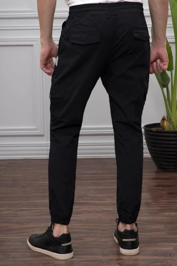 CARGO TROUSER SLIM FIT BLACK - Image 2