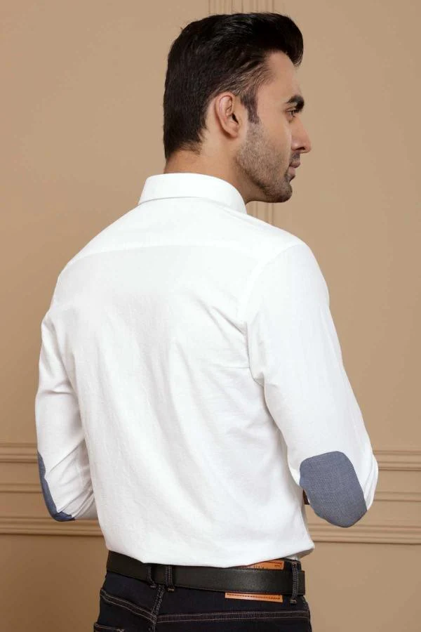 SMART SHIRT FULL SLEEVE SLIM FIT WHITE - Image 3