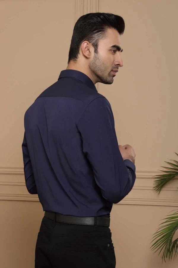 SMART SHIRT FULL SLEEVE SLIM FIT NAVY - Image 3
