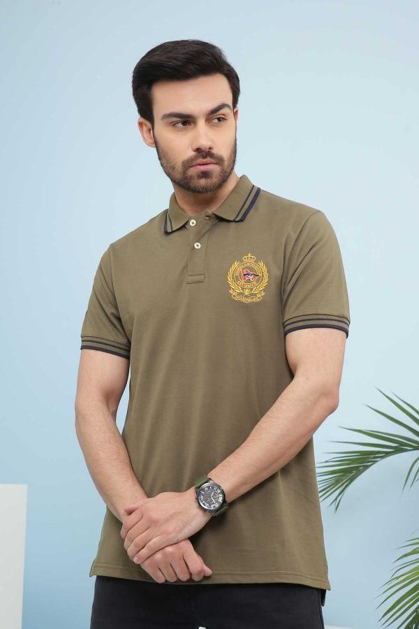 T SHIRT POLO TIPPING GREEN