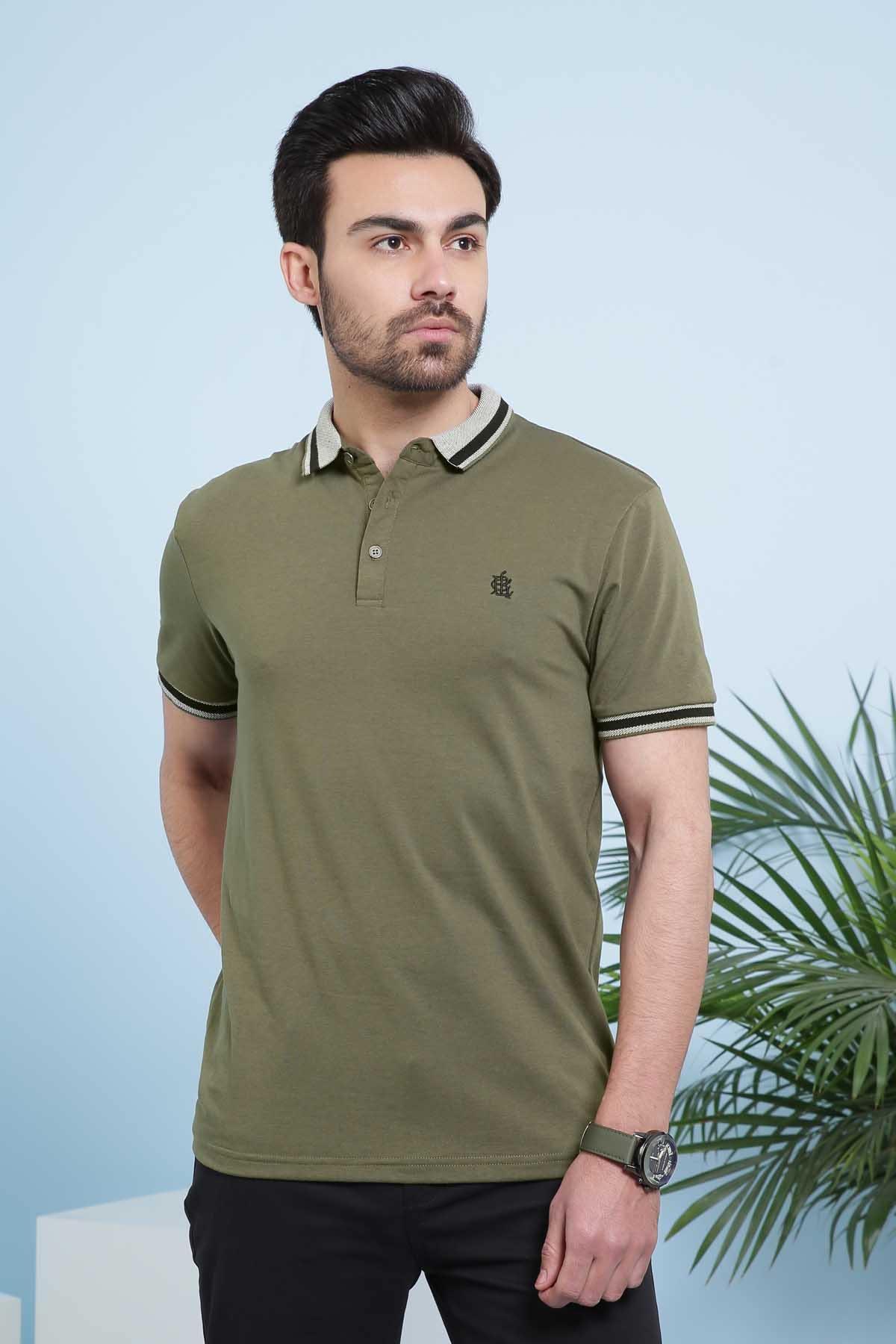 T SHIRT POLO OLIVE