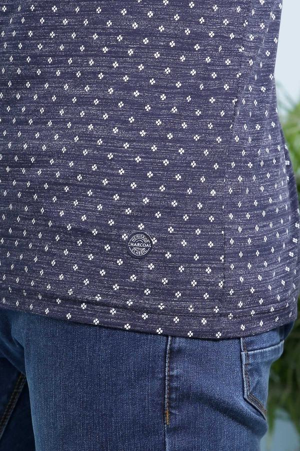 T SHIRT ROUND NECK PRINTED NAVY - Image 3
