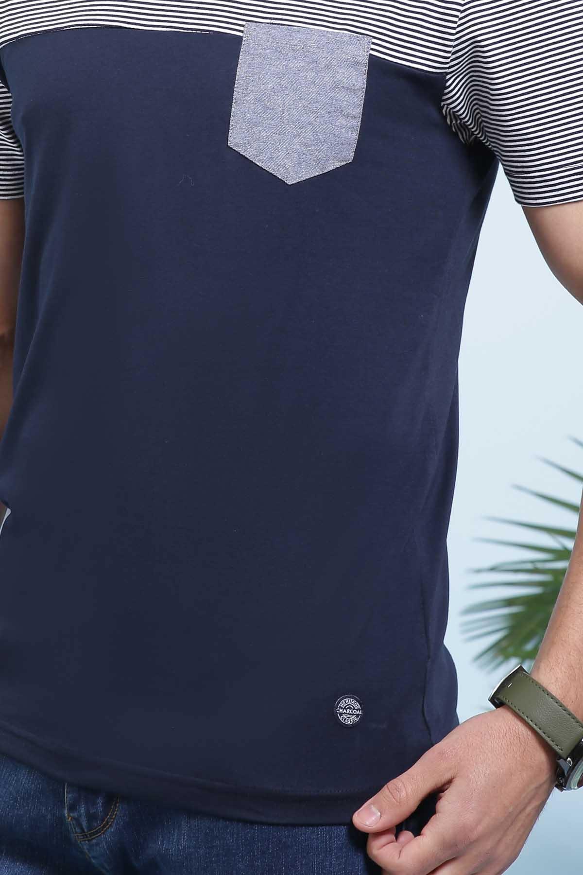 T SHIRT ROUND NECK NAVY - Image 2