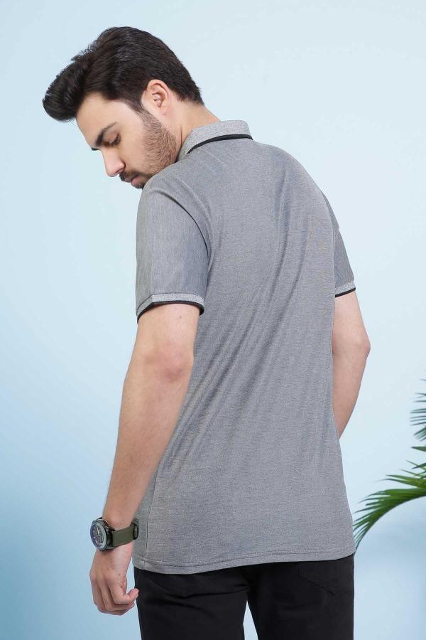 T SHIRT POLO DARK GREY - Image 3