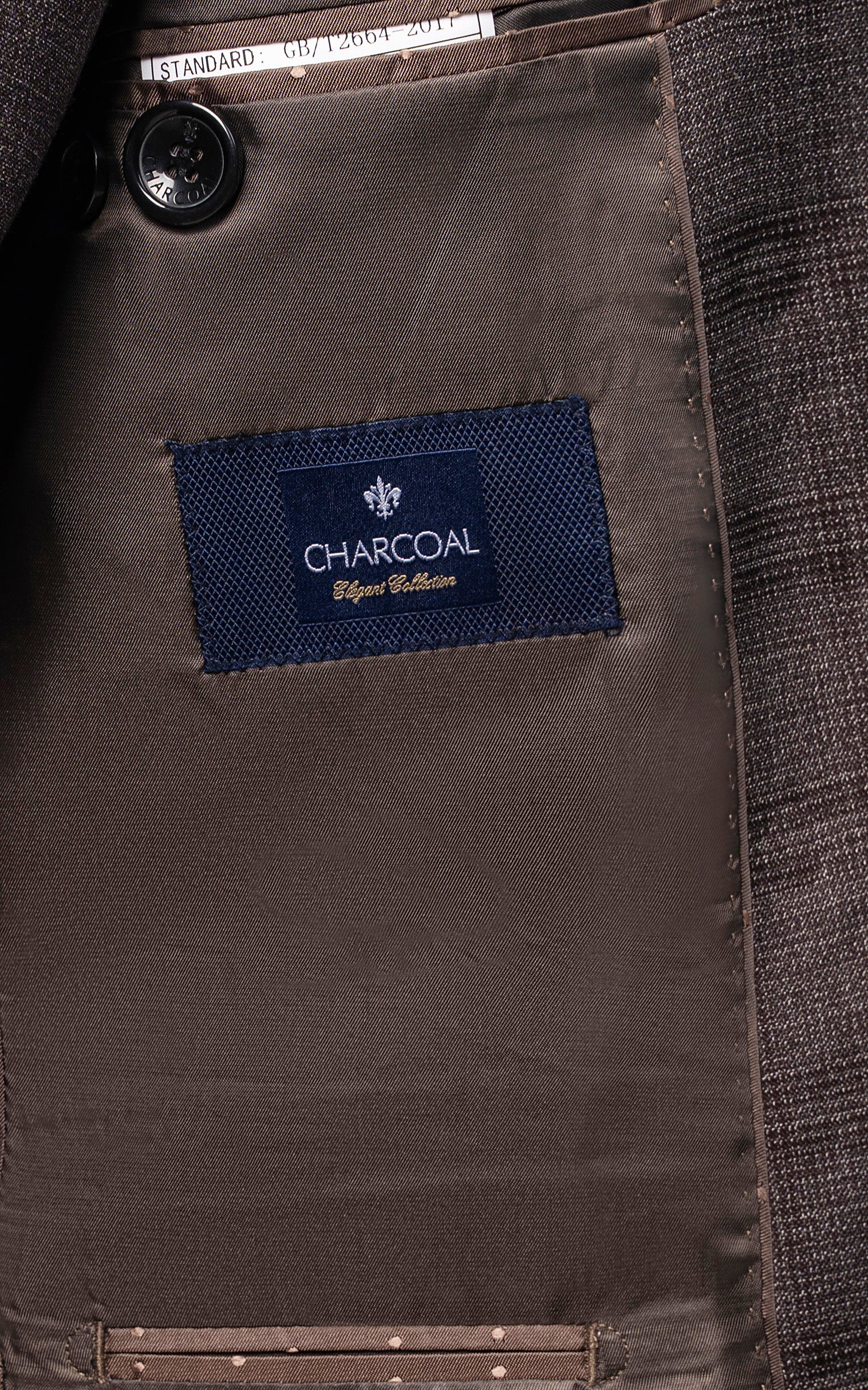3 PIECE SUIT SLIM FIT BROWN - Image 6