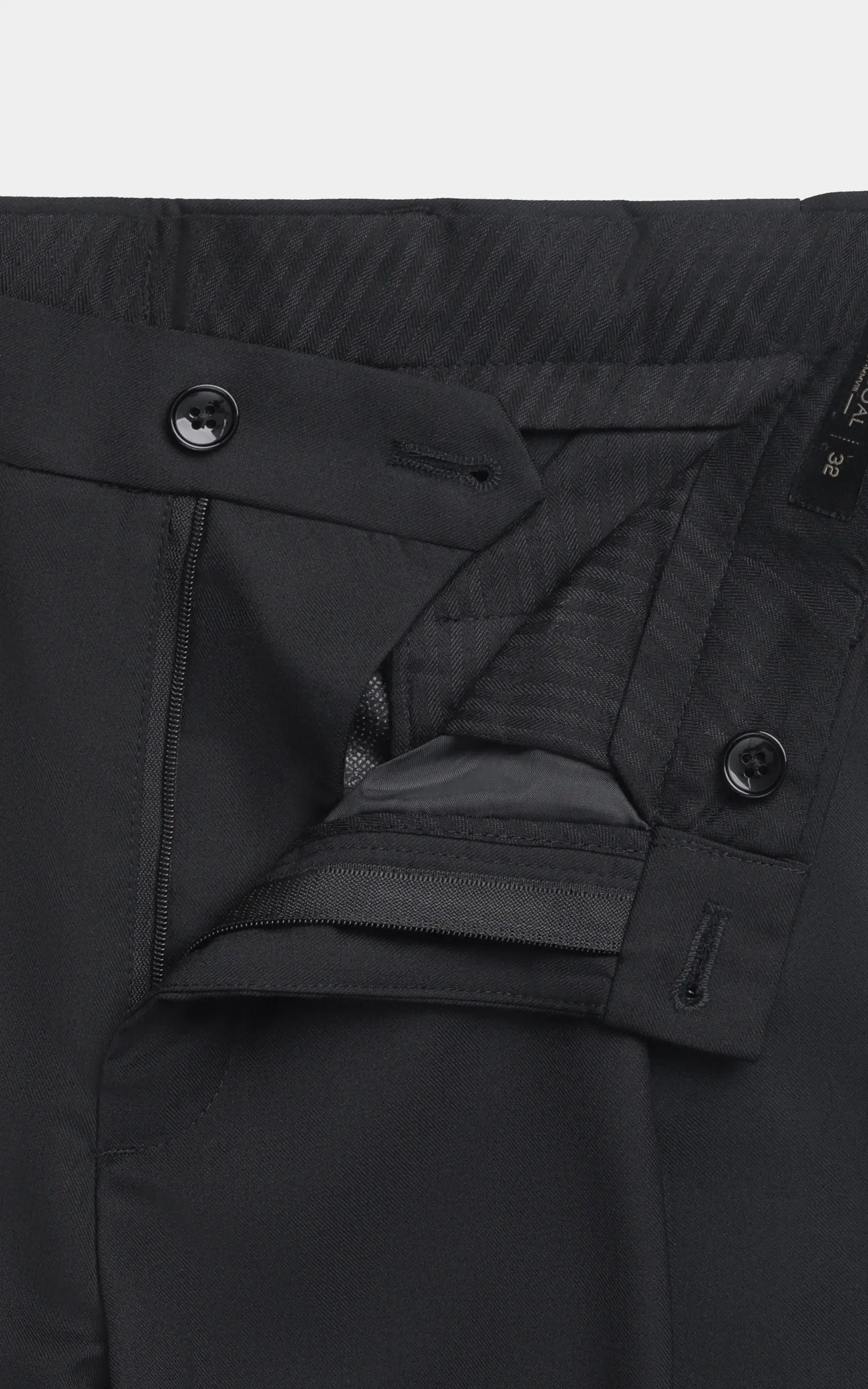 Adjustable Pleated Pant Black - Image 5