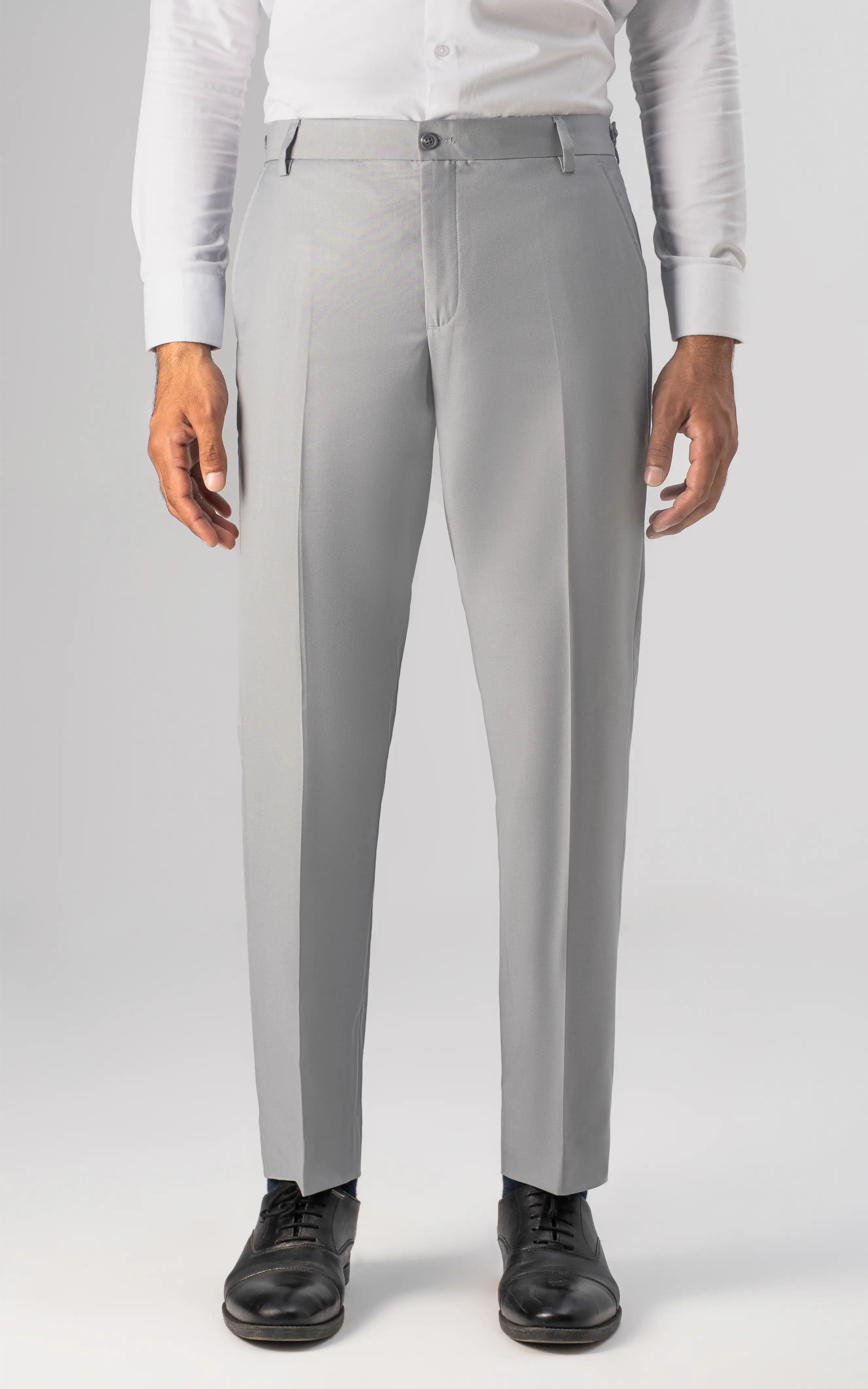 Adjustable Waist Dress Pant Light Grey - Image 3