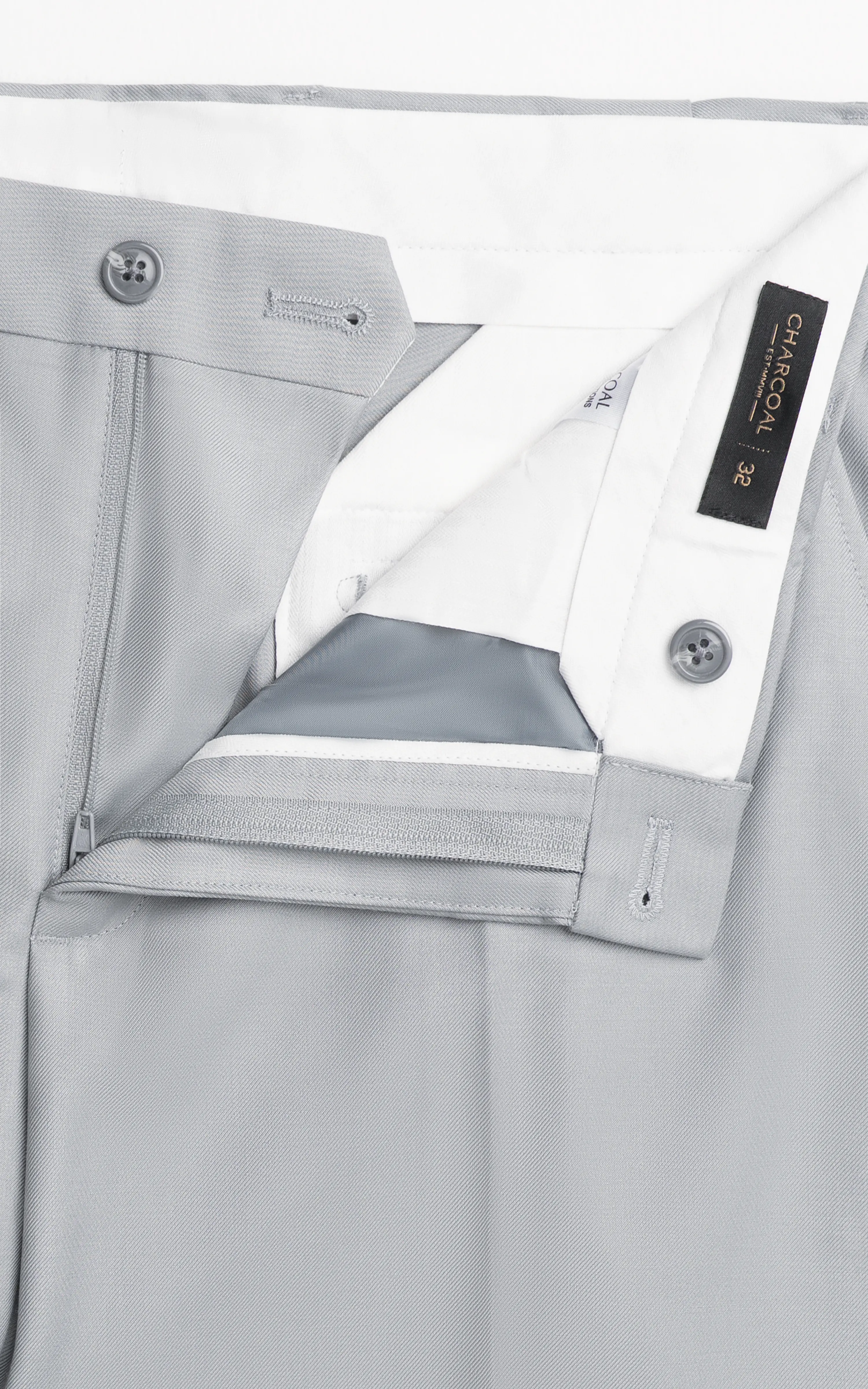 Adjustable Waist Dress Pant Light Grey - Image 5