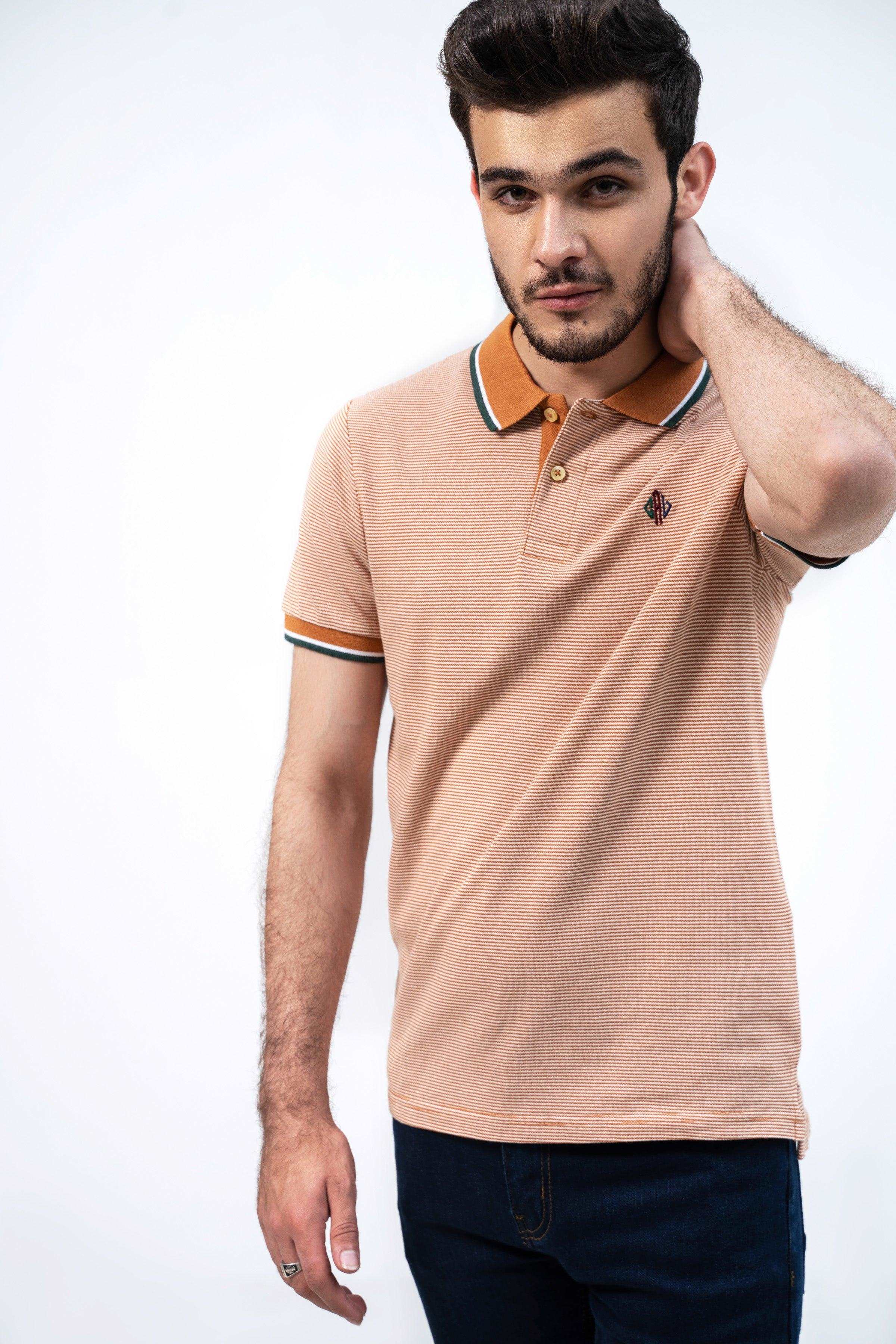 BIRD EYE POLO RUST - Image 4
