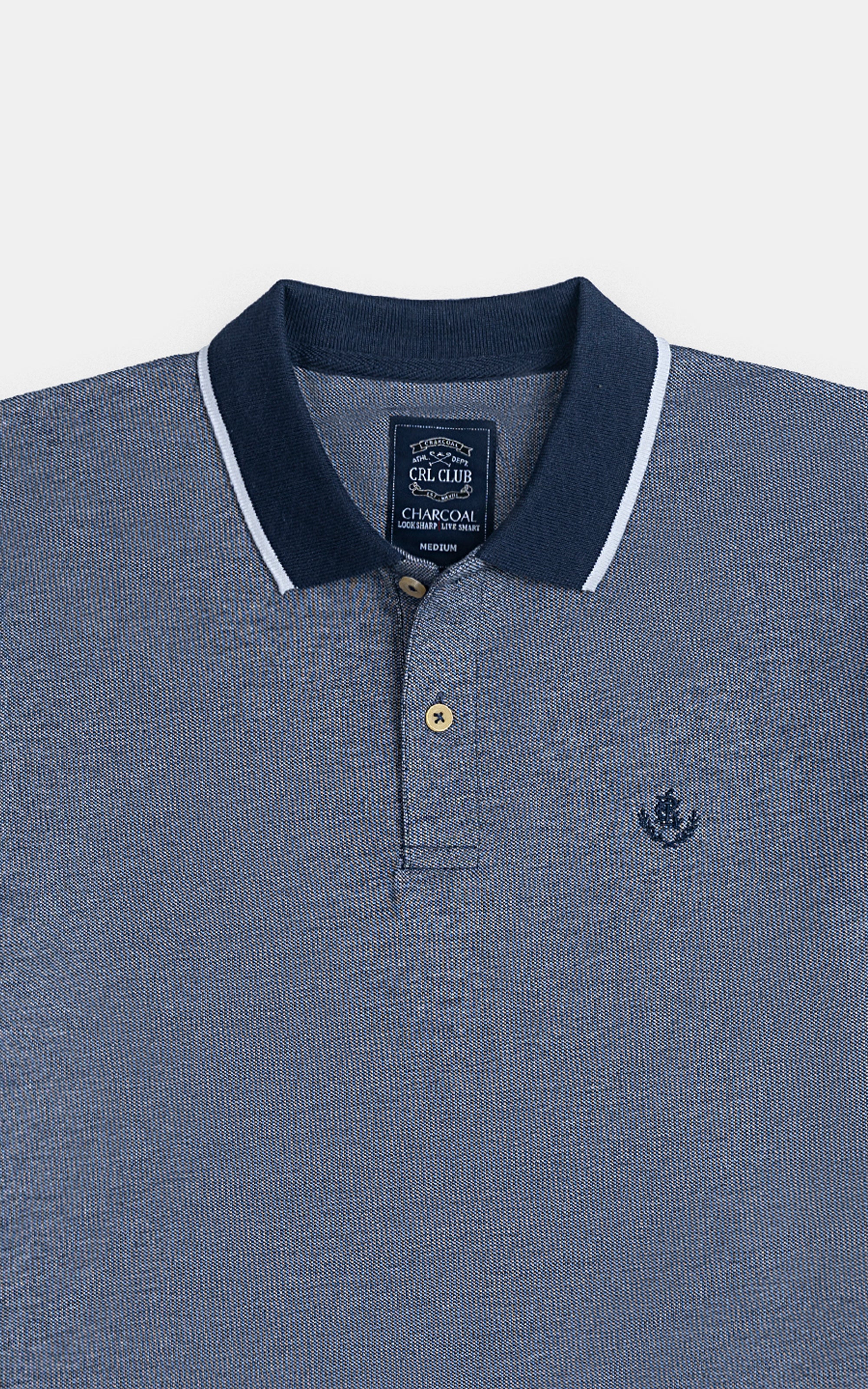 BIRD EYE TIPPING POLO NAVY - Image 2