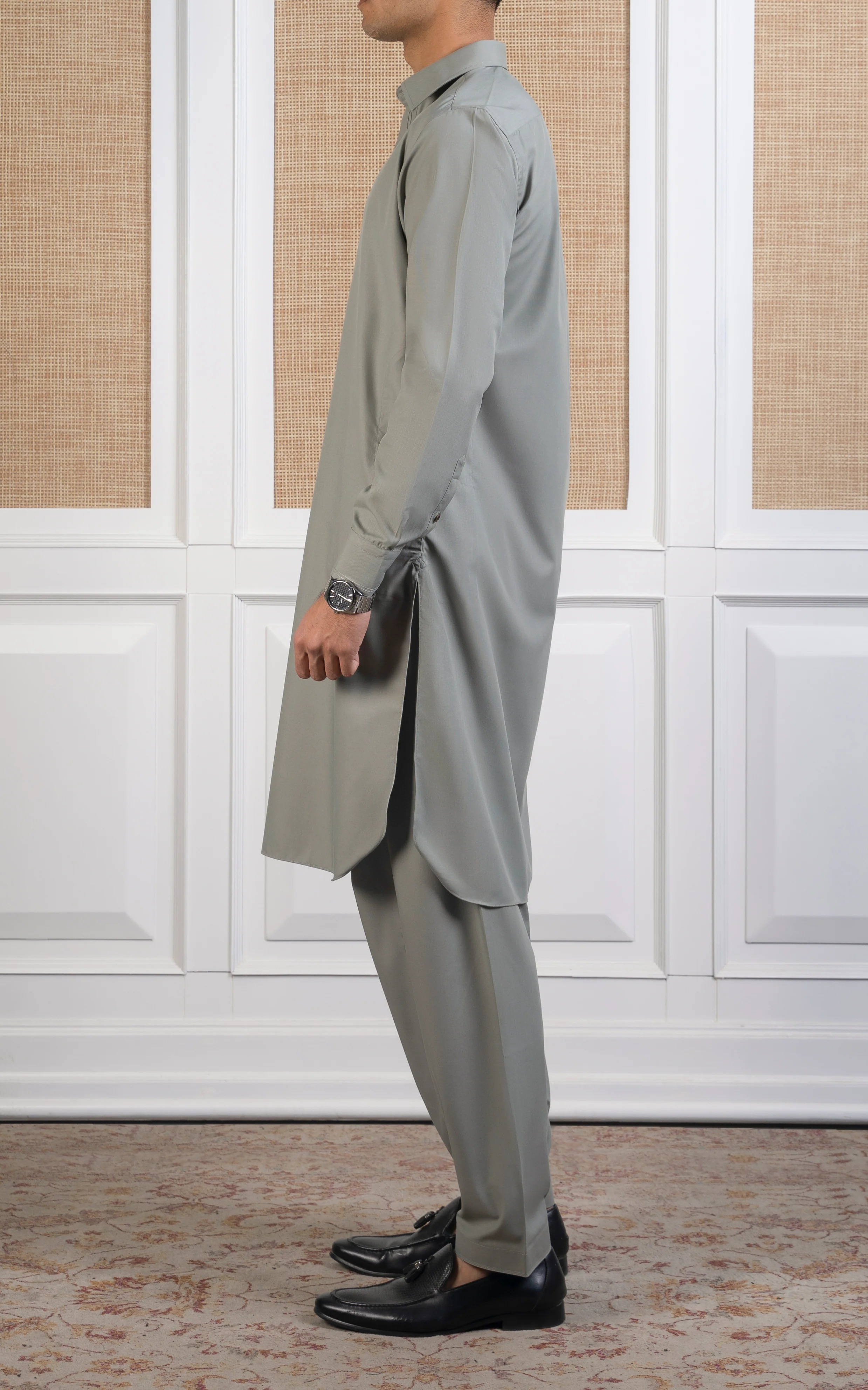 BLENDED KAMEEZ SHALW-SIGNATURE COLLECTION LIGHT GREEN - Image 4