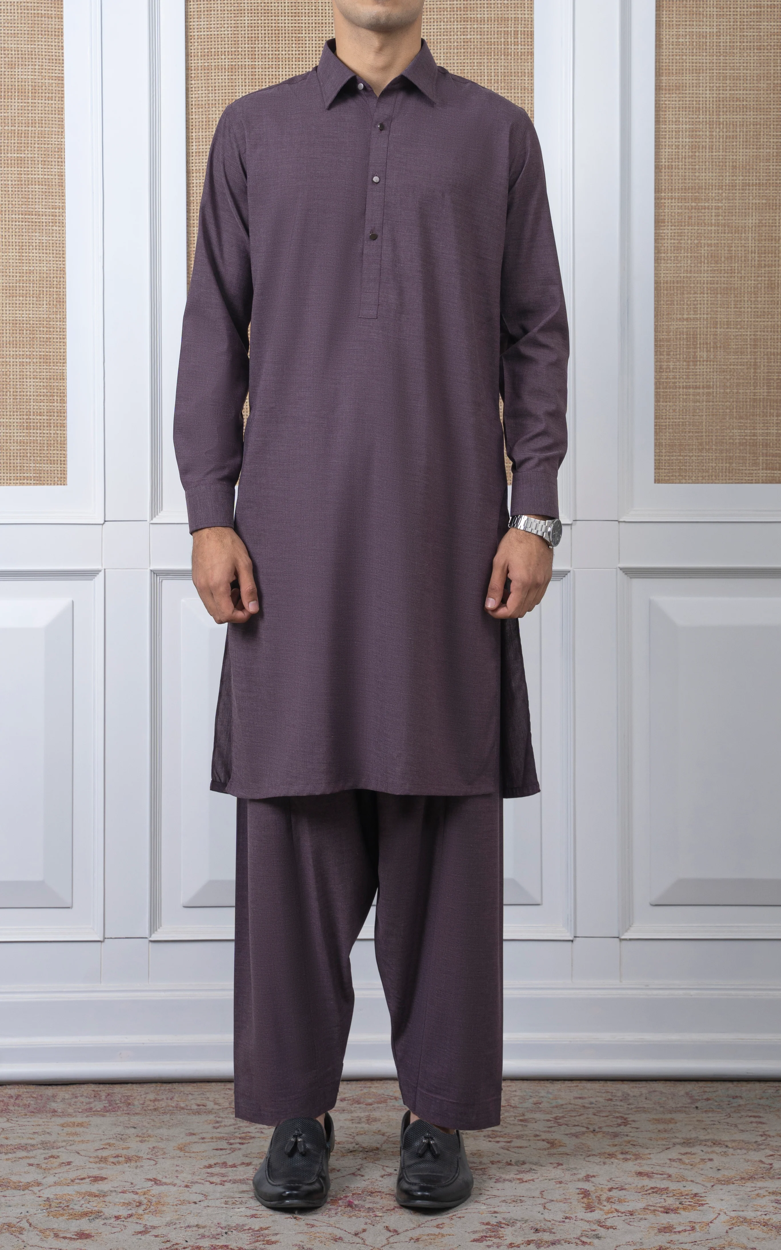BLENDED KAMEEZ SHALWAR - PREMIUM COLLECTION MAROON