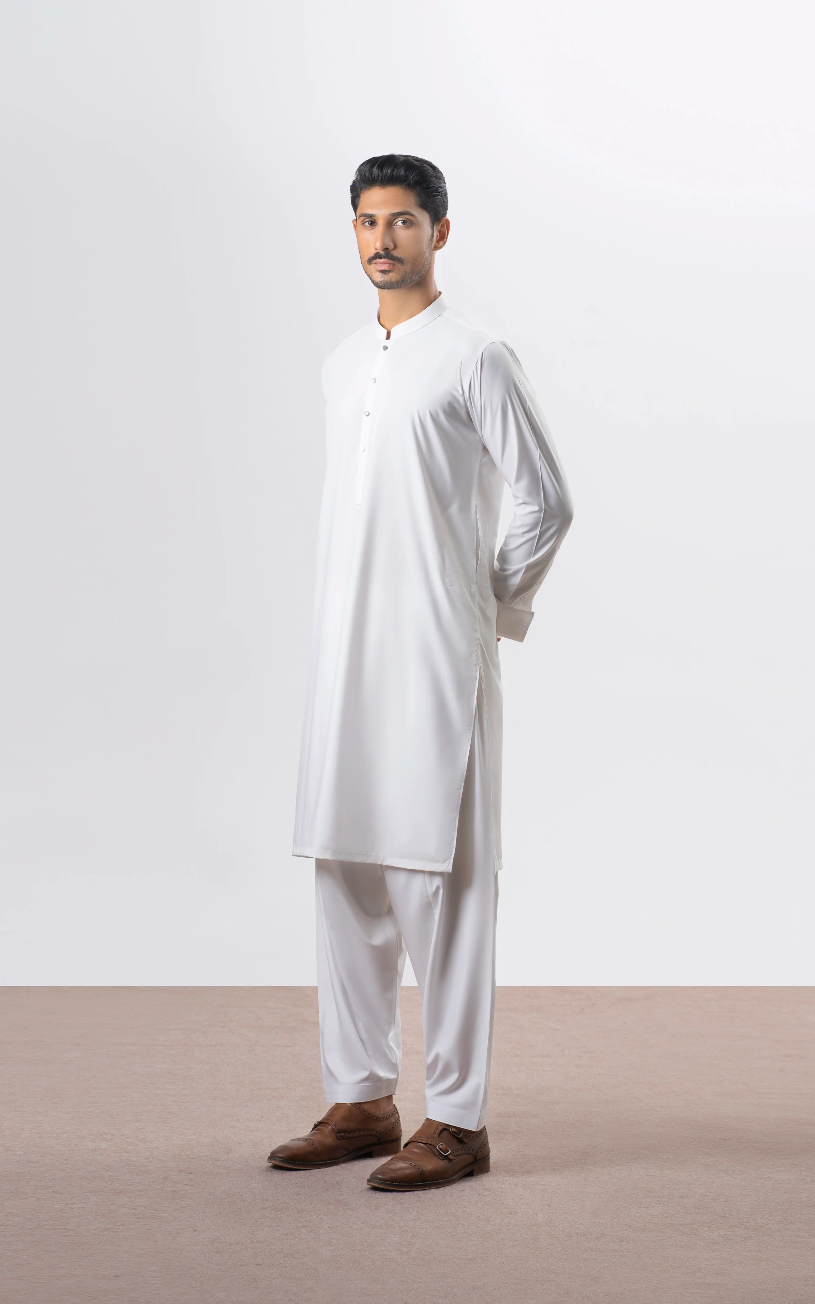 BLENDED KAMEEZ SHALWAR | PREMIUM COLLECTION WHITE
