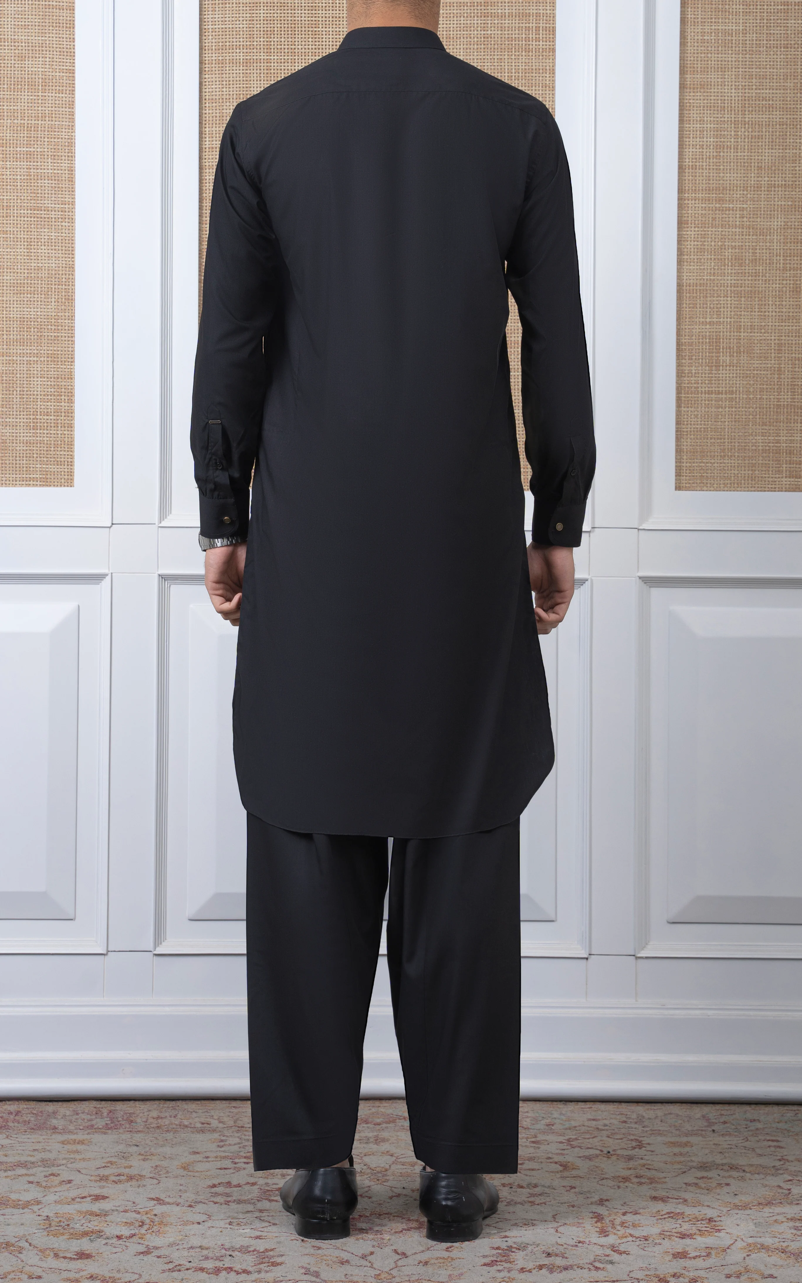 BLENDED KAMEEZ SHALWAR -SIGNATURE COLLECTION BLACK - Image 4
