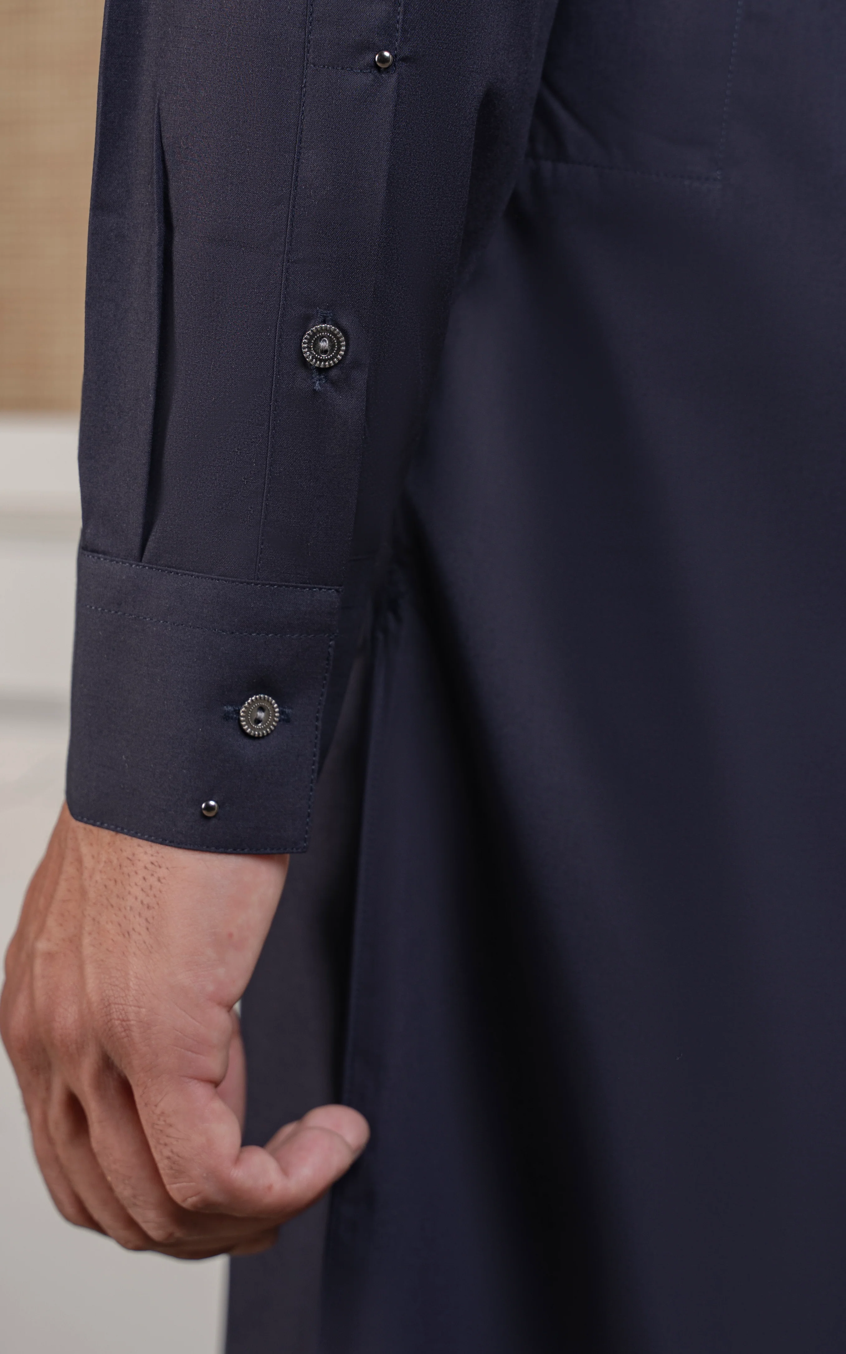 BLENDED KAMEEZ SHALWAR - SIGNATURE COLLECTION NAVY - Image 7