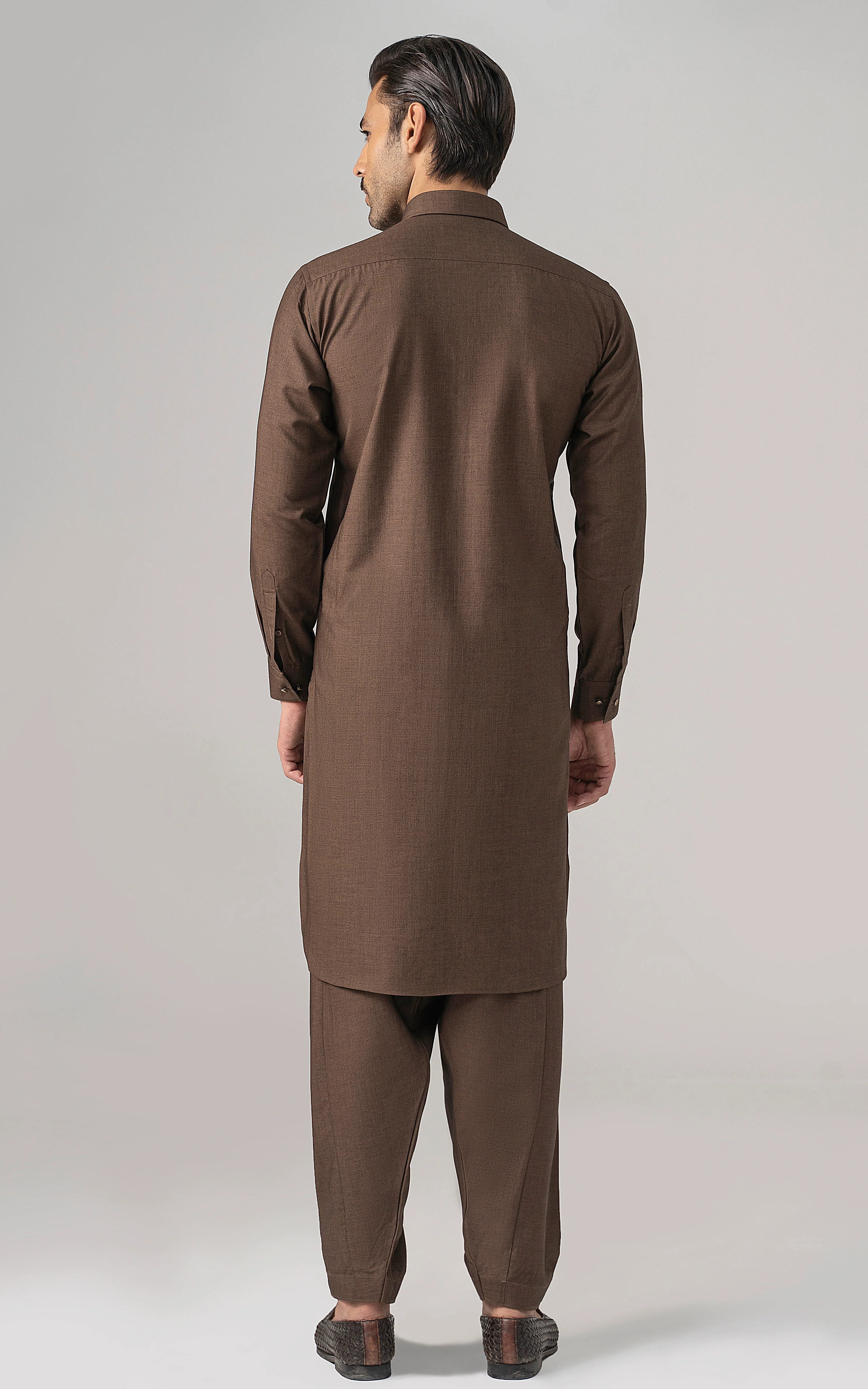 BLENDED WASH & WEAR -CLASSIC COLLECTION BROWN MELANGE - Image 3