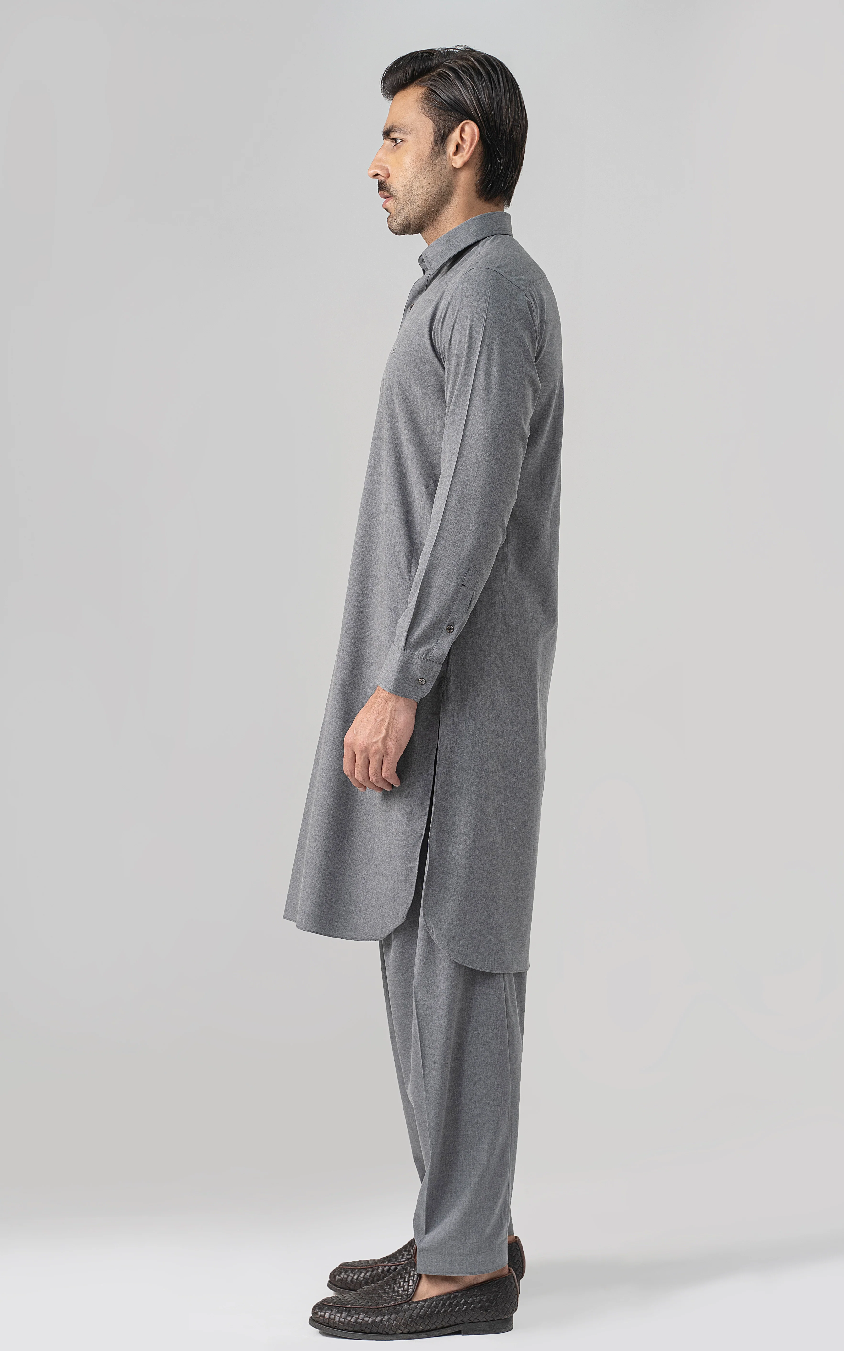 BLENDED WASH & WEAR - CLASSIC COLLECTION GREY MELANGE - Image 3