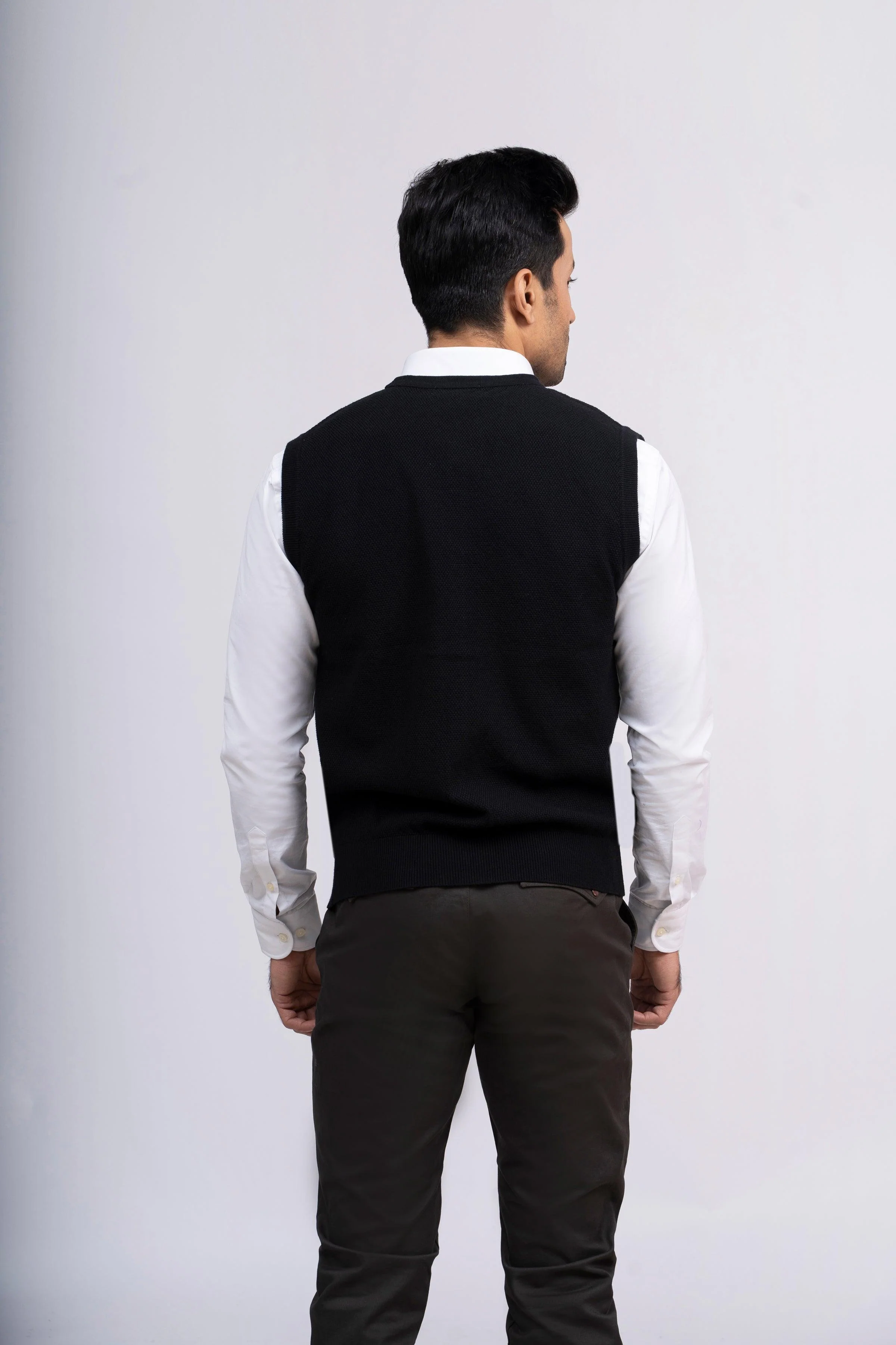 CARDIGAN SWEATER S/L BLACK - Image 3
