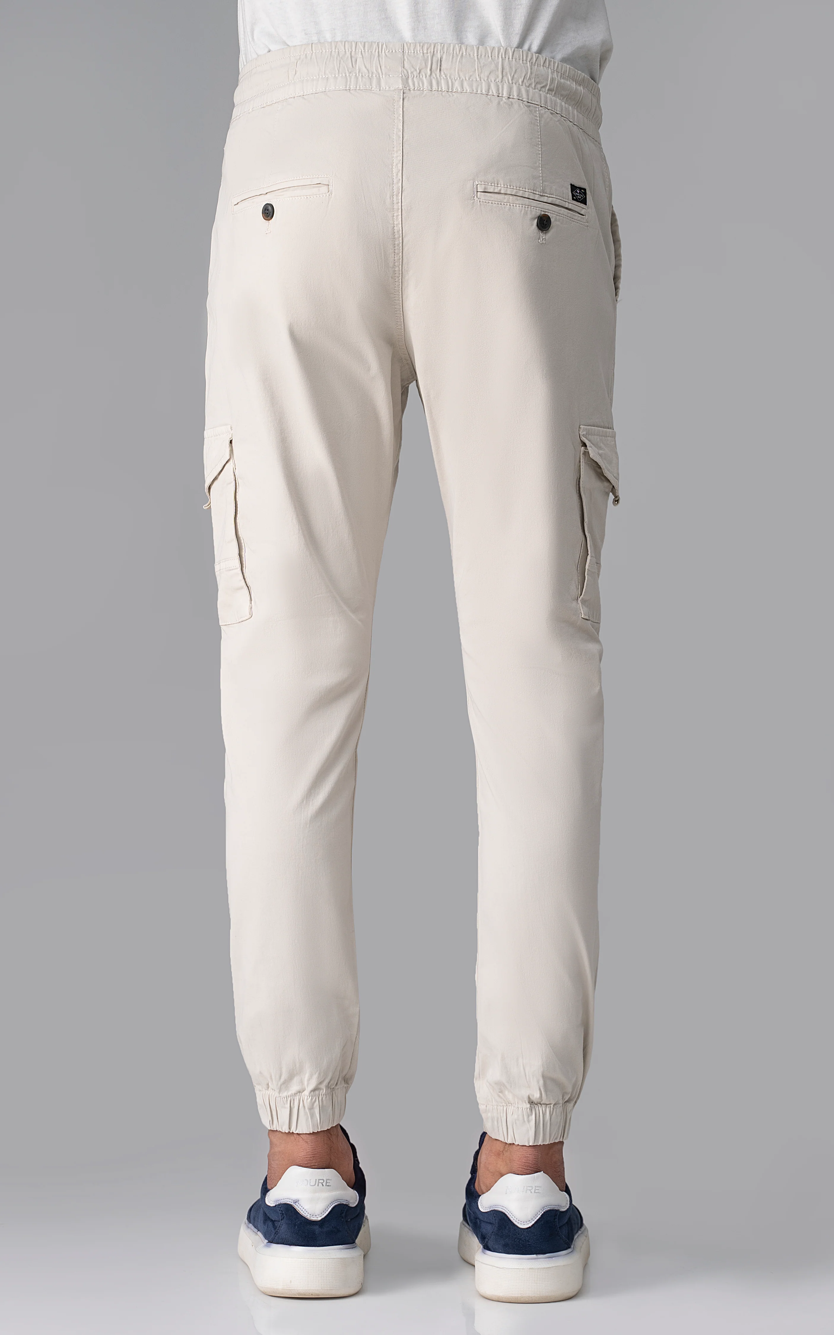 CARGO JOGGER TROUSER BEIGE - Image 4