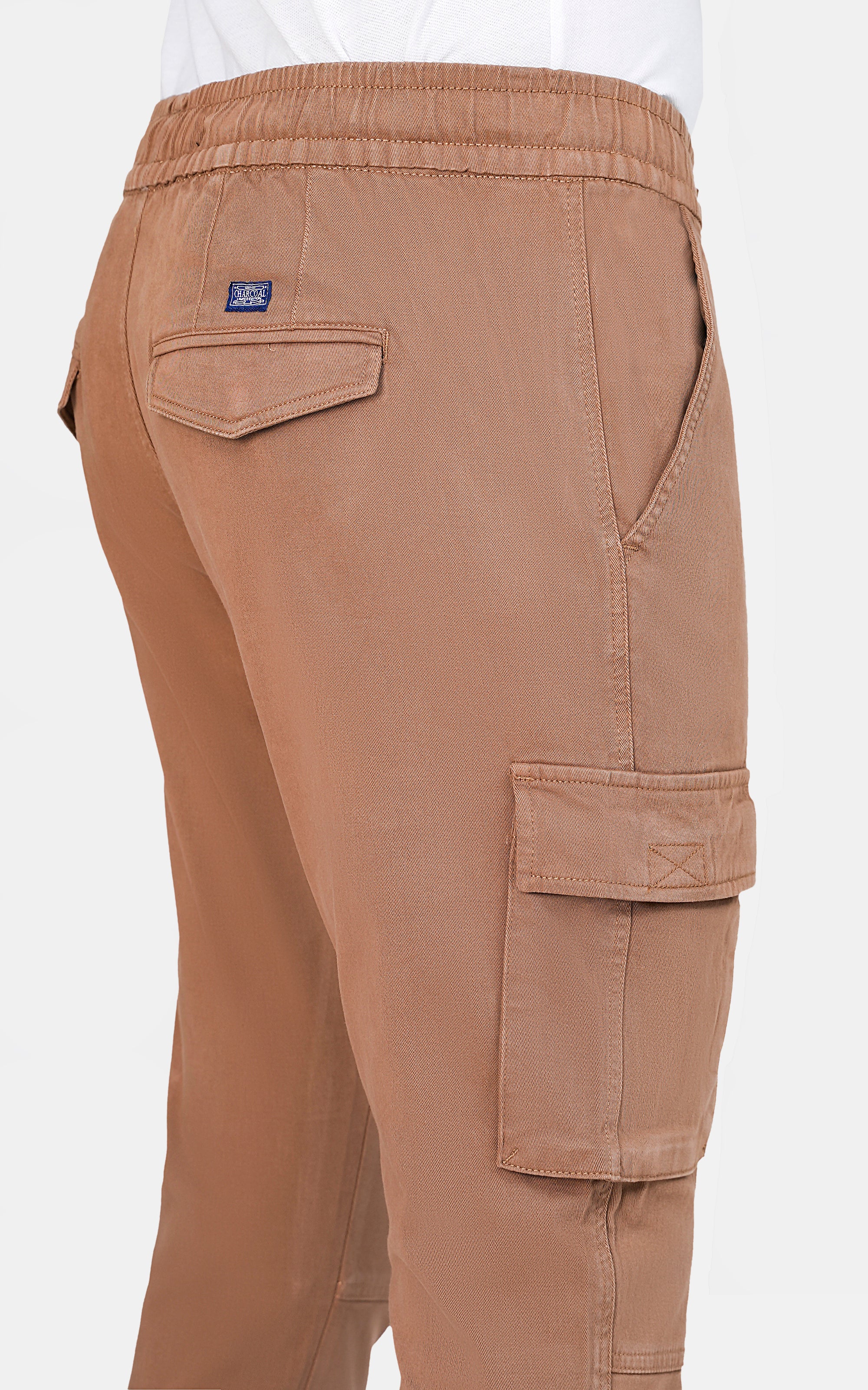CARGO JOGGER TROUSER DARK KHAKI - Image 4