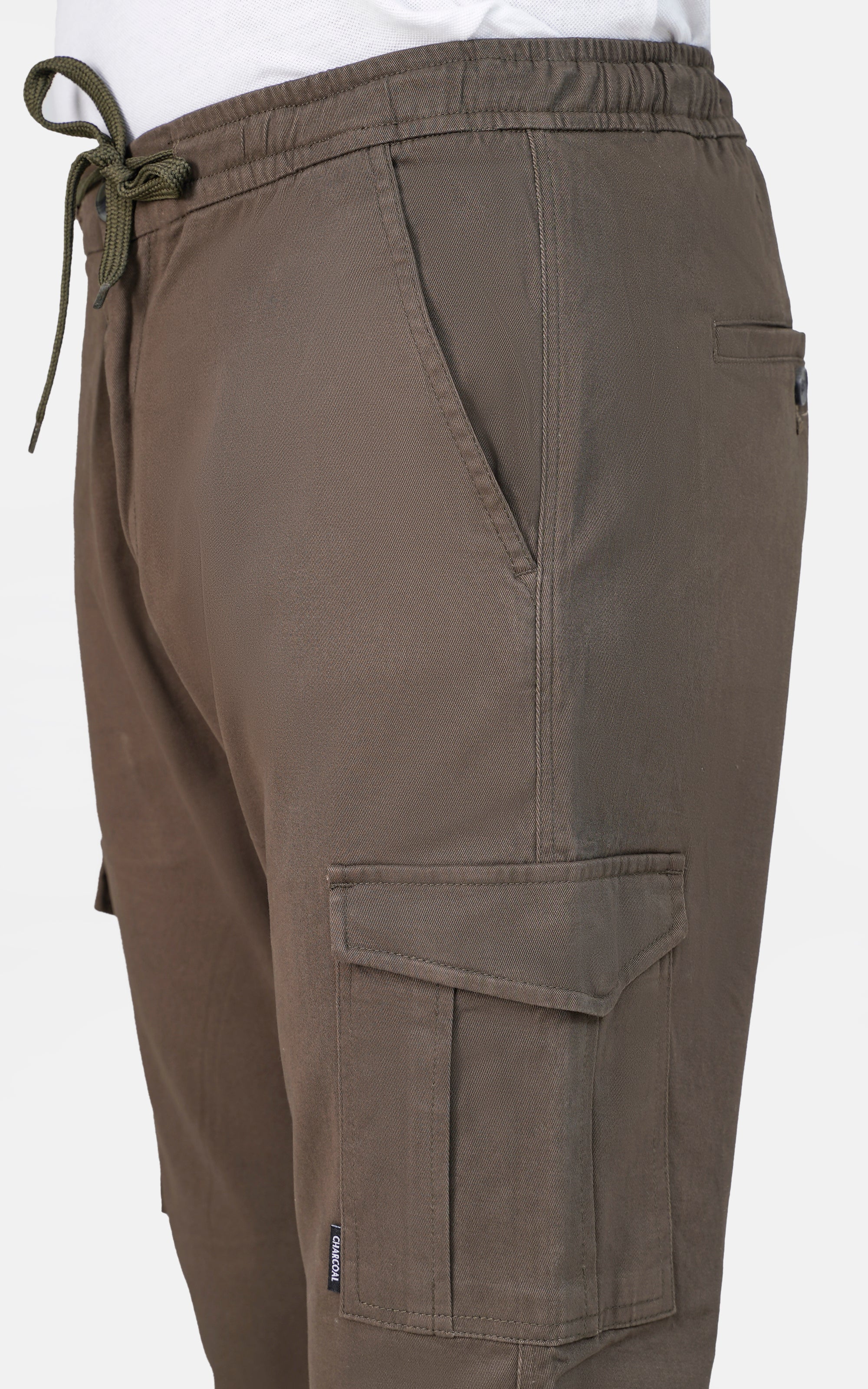CARGO JOGGER TROUSERDARK OLIVE - Image 5