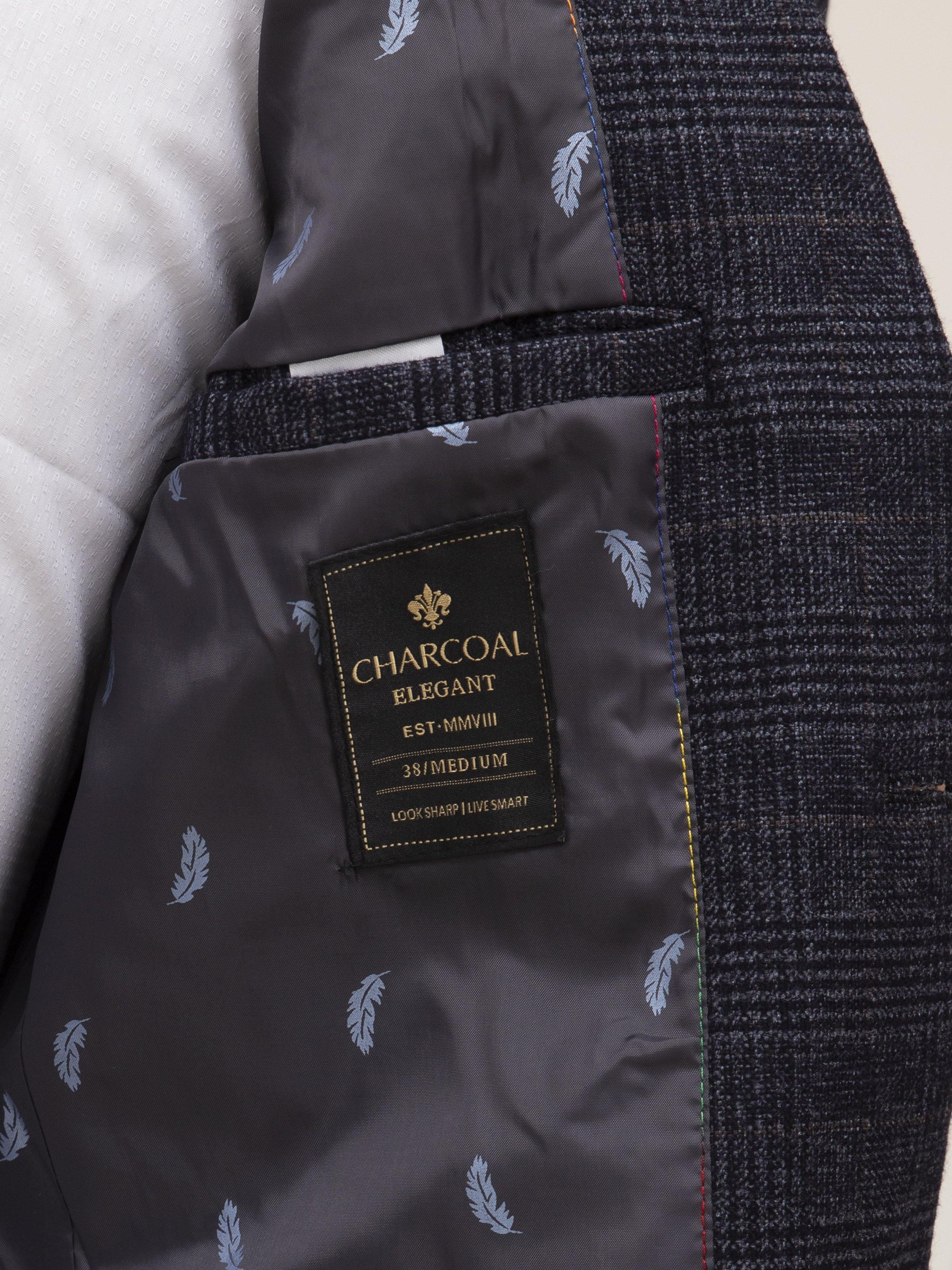 CASUAL COAT 2 BUTTON DARK GREY - Image 7