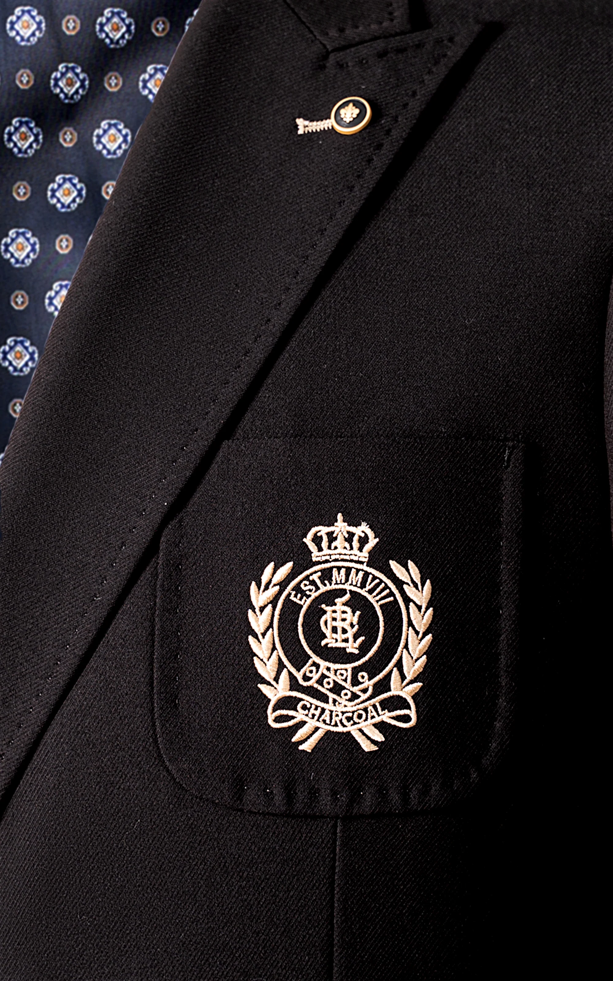 SIGNATURE DOUBLE BREASTED COAT BLACK - Image 2